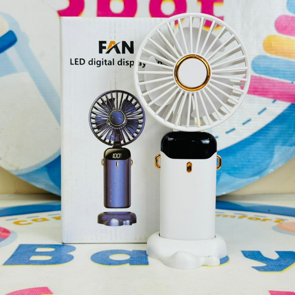 Foldable big size rechargeable electric hand fans