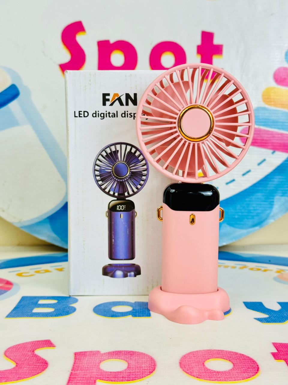 Foldable big size rechargeable electric hand fans