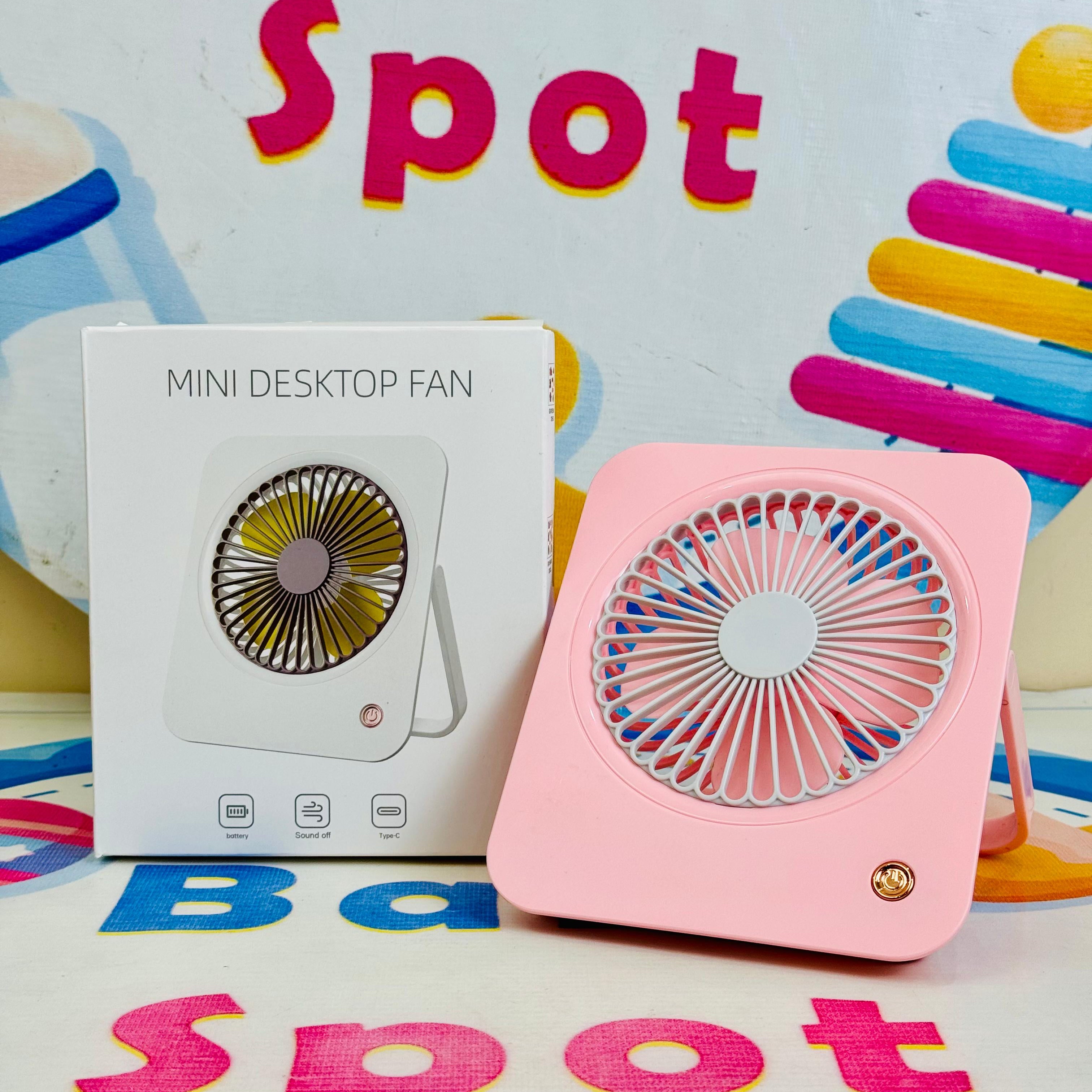 Mini rechargeable electric desk fan