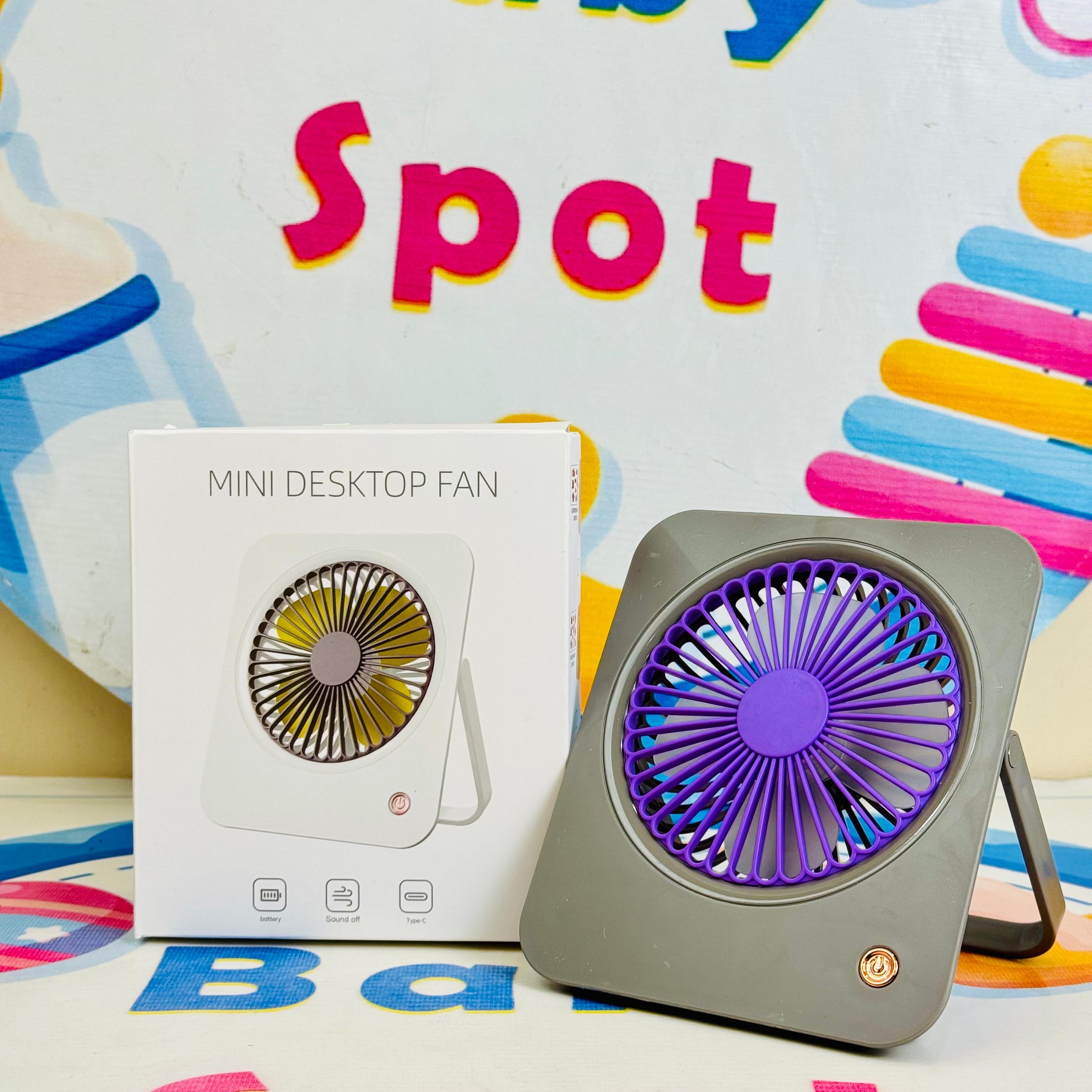 Mini rechargeable electric desk fan