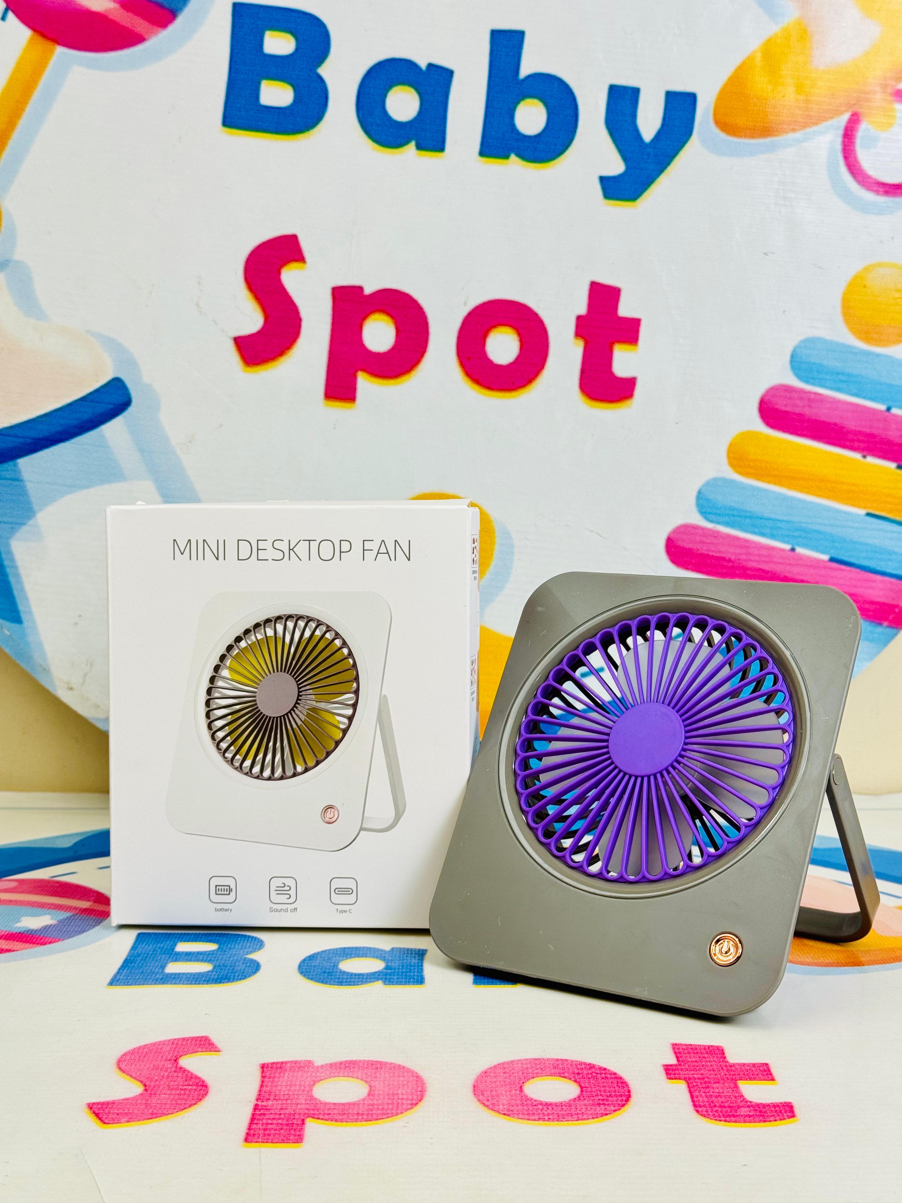 Mini rechargeable electric desk fan