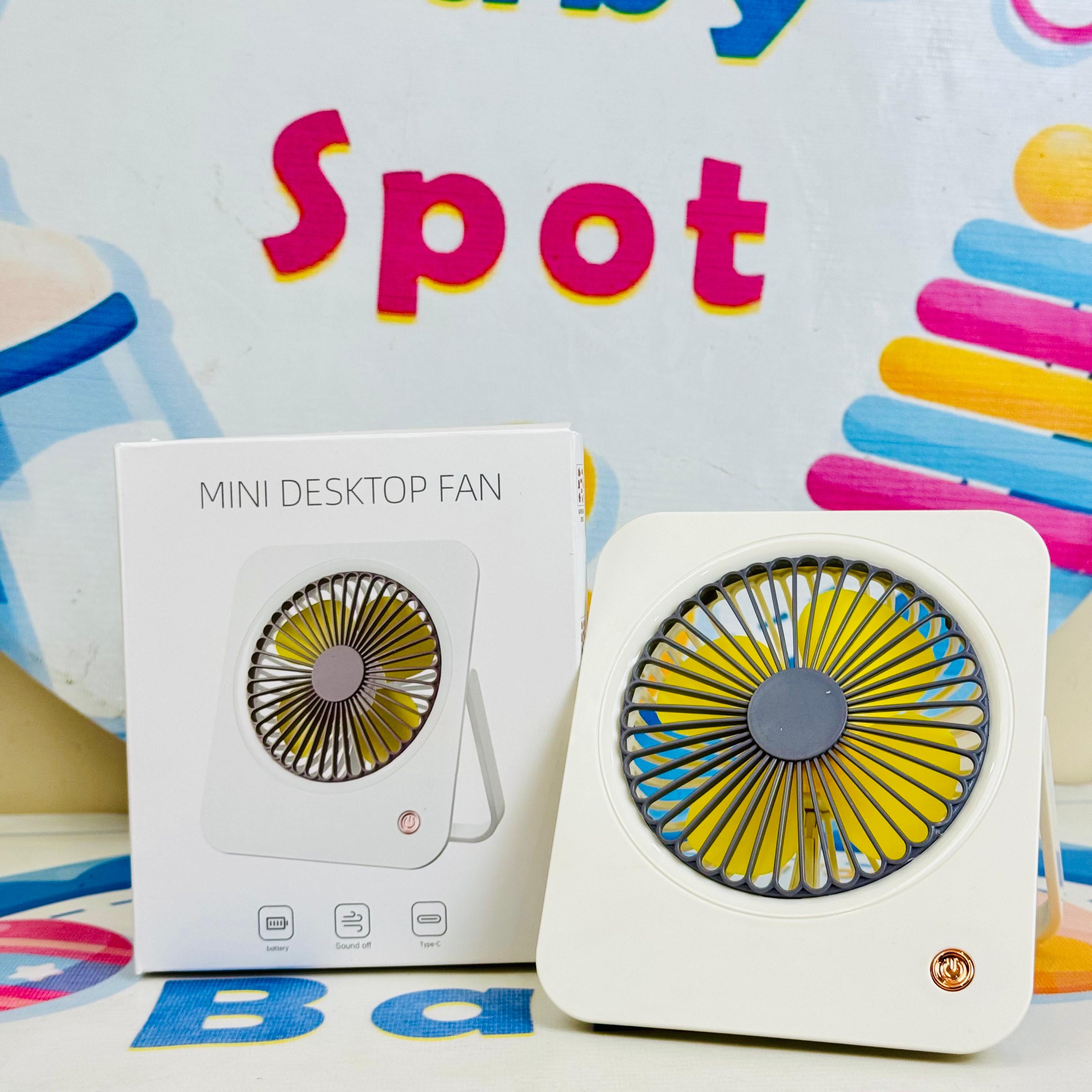 Mini rechargeable electric desk fan