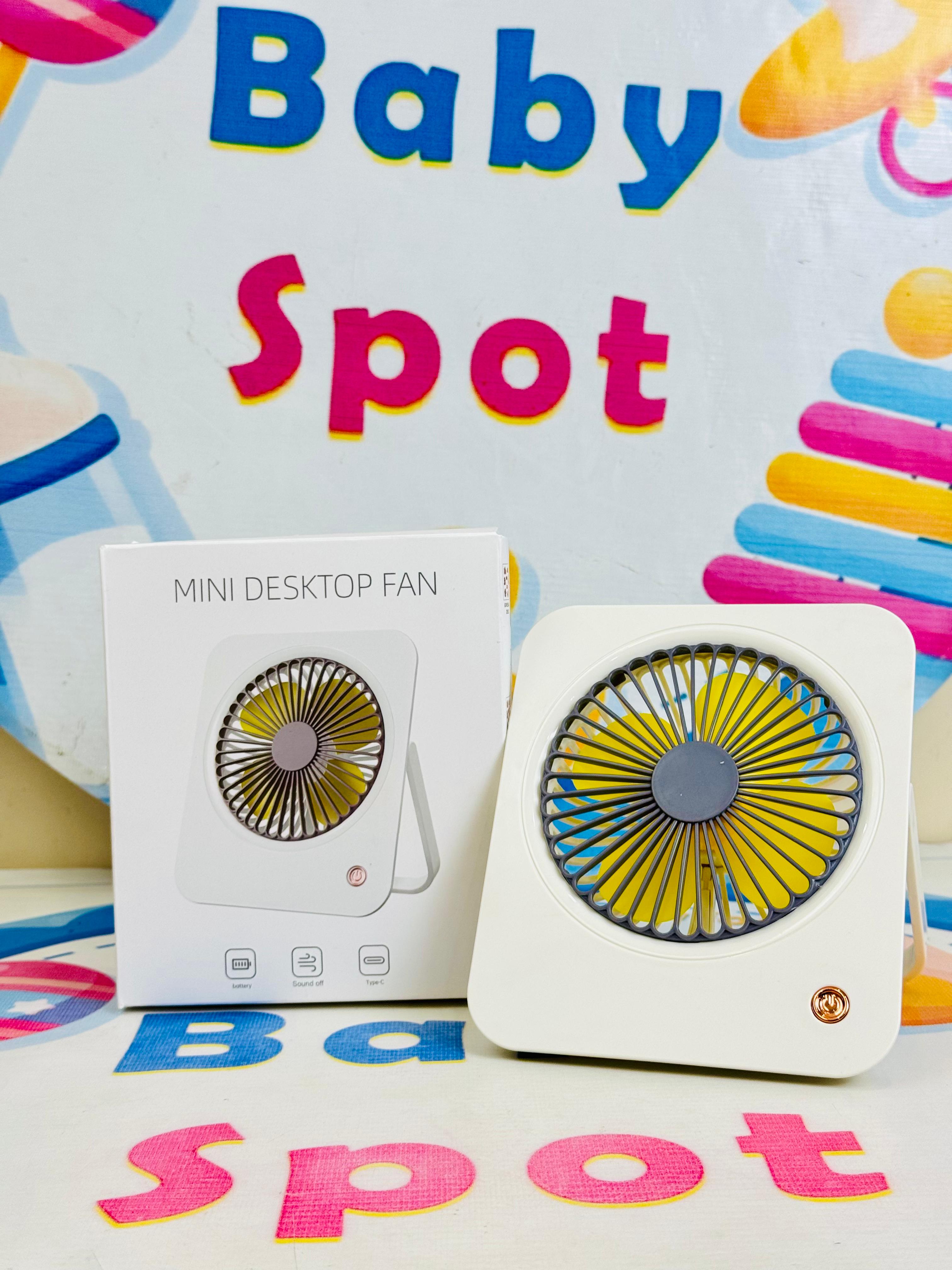 Mini rechargeable electric desk fan