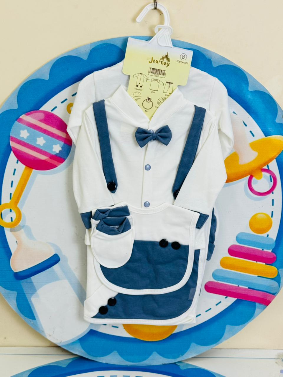 8-Pcs Starter Set for Little Prince – Newborn Must-Have!