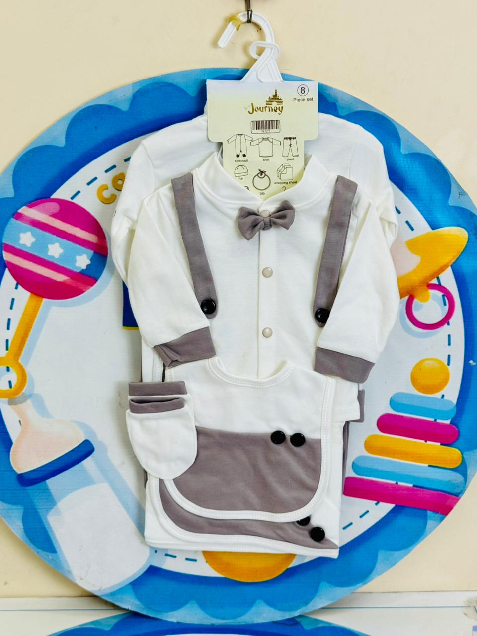 8-Pcs Starter Set for Little Prince – Newborn Must-Have!