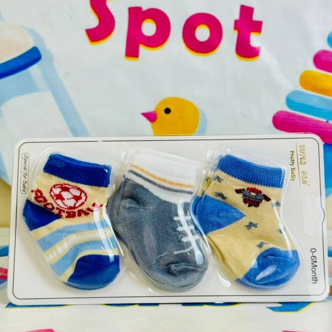 Hudson Baby –Set of 3 Socks for Newborns