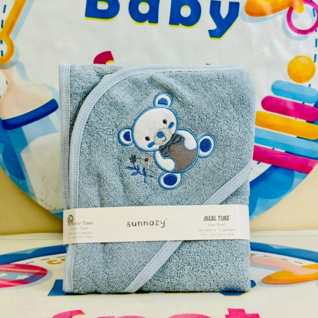 Sunnoozy Branded Baby Hooded Bath Towels