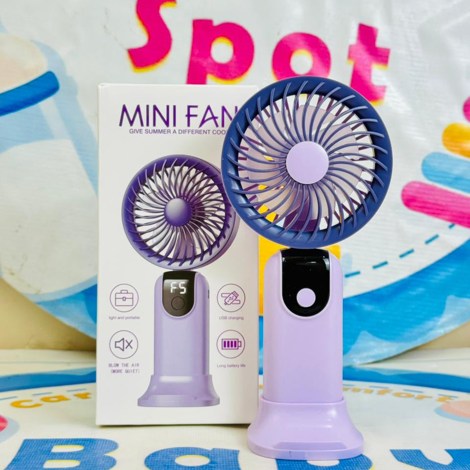 Mega Foldable rechargeable electric hand fans(digital display)