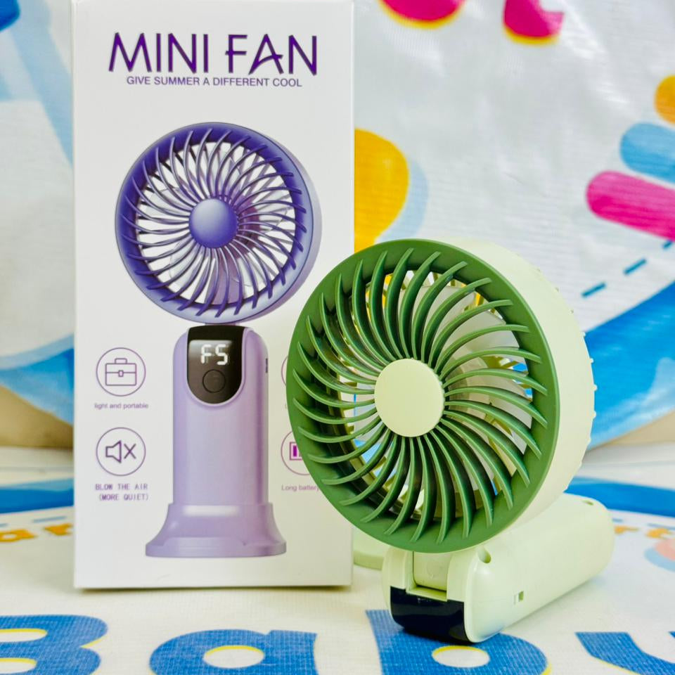 Mega Foldable rechargeable electric hand fans(digital display)