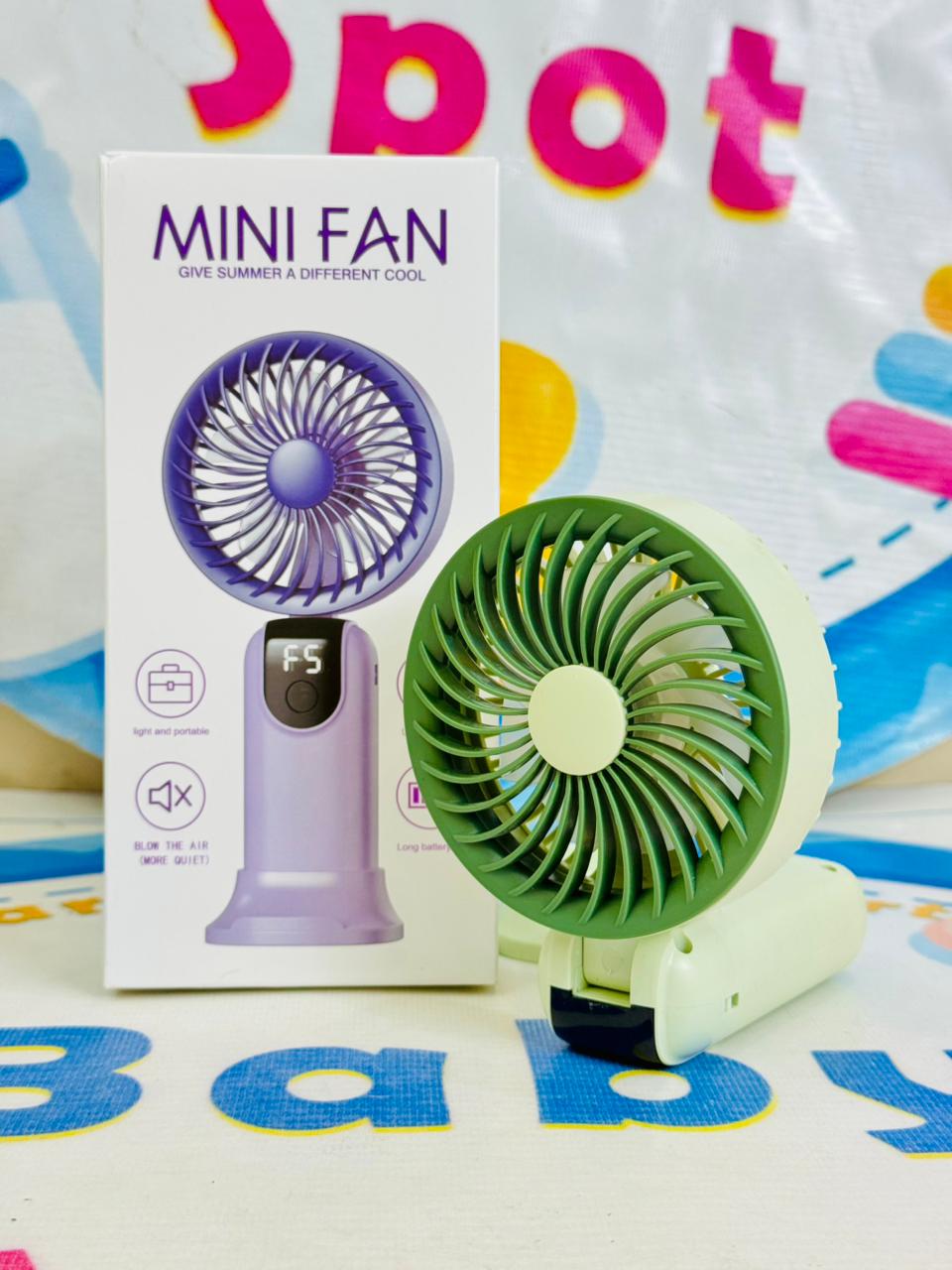 Mega Foldable rechargeable electric hand fans(digital display)