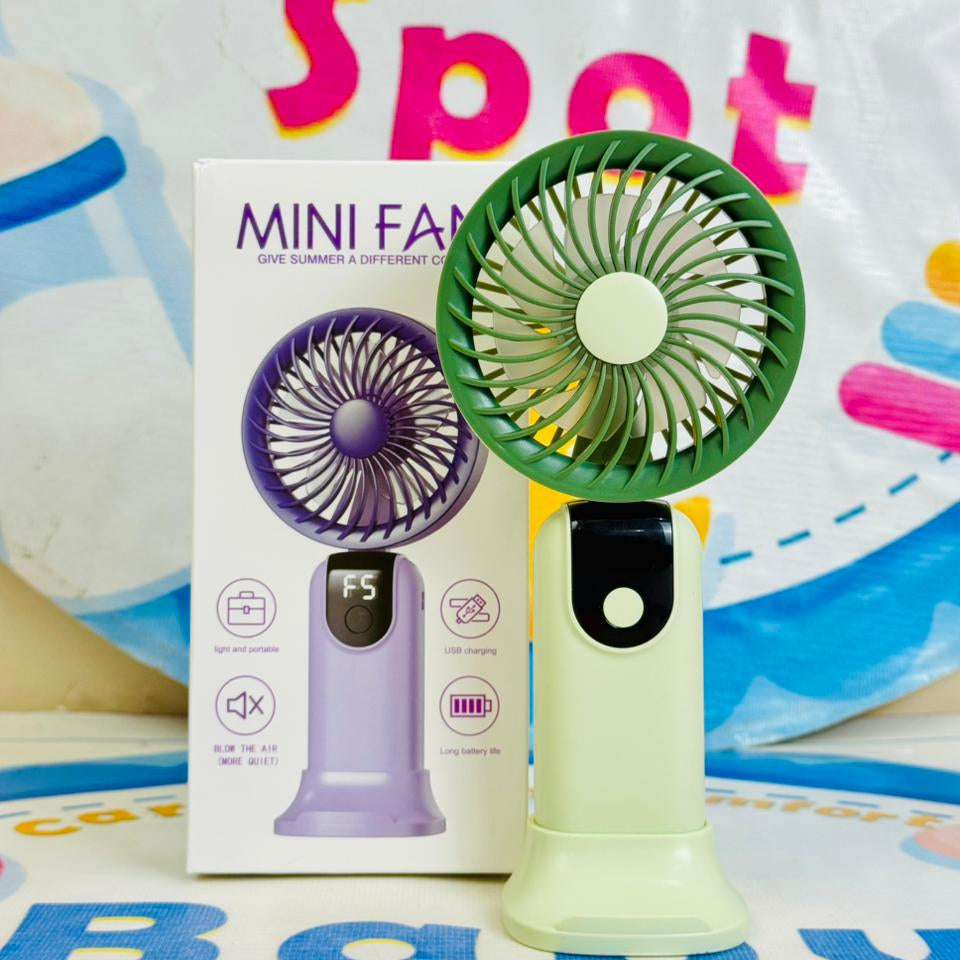 Mega Foldable rechargeable electric hand fans(digital display)