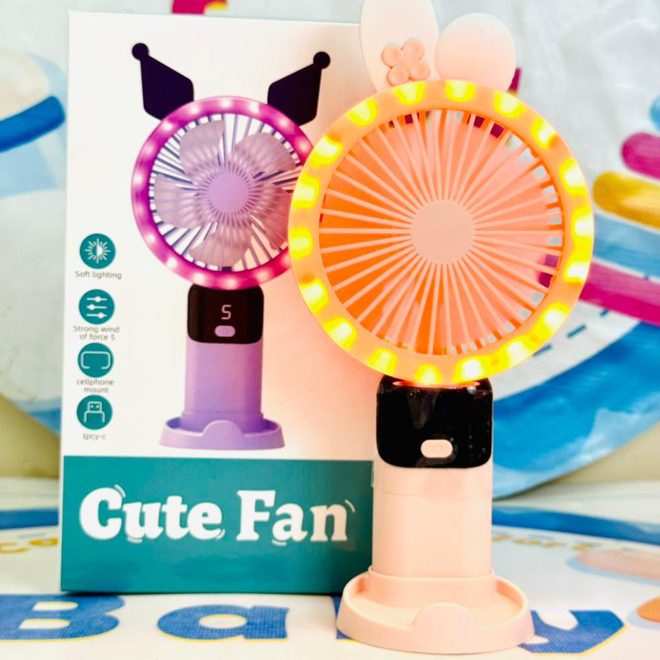 Mega rechargeable electric hand fans(lights+display)