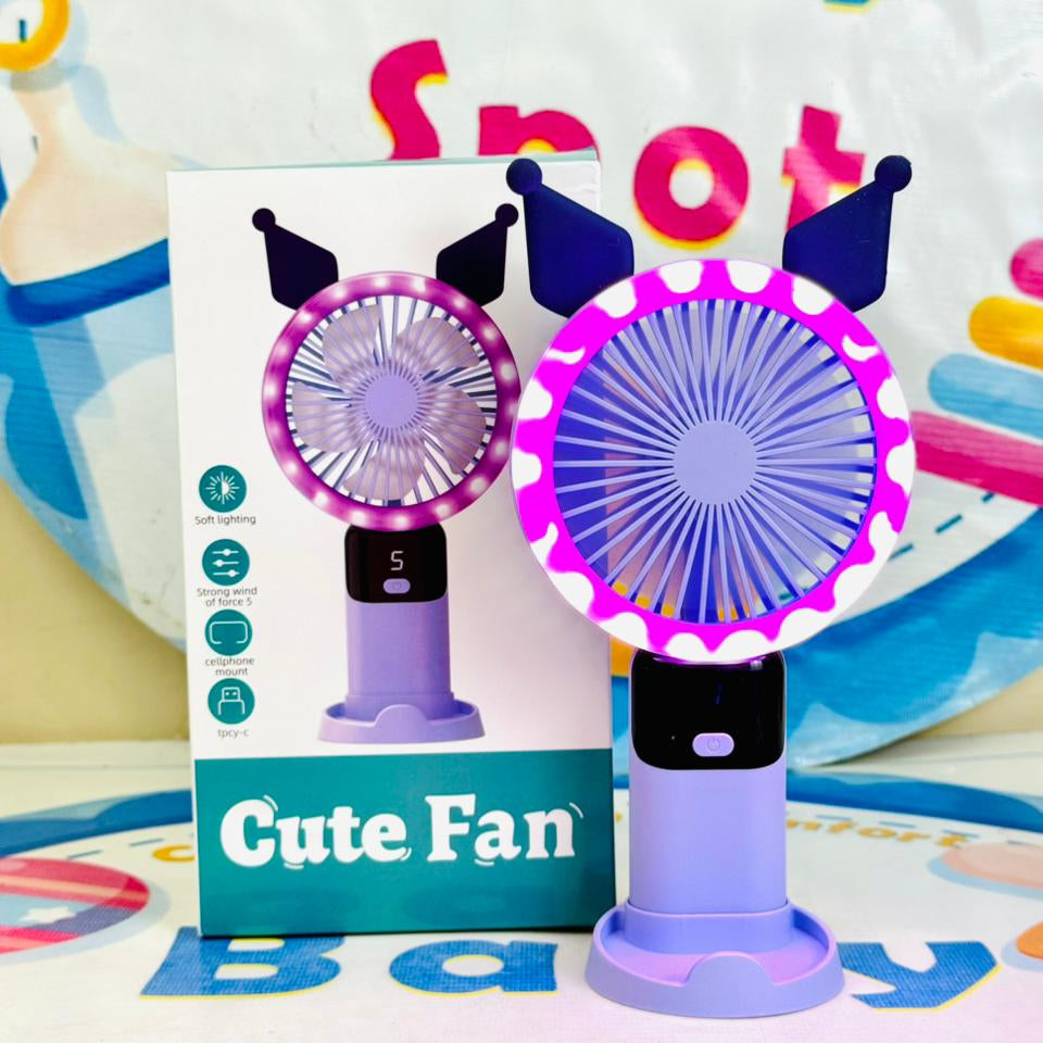 Mega rechargeable electric hand fans(lights+display)