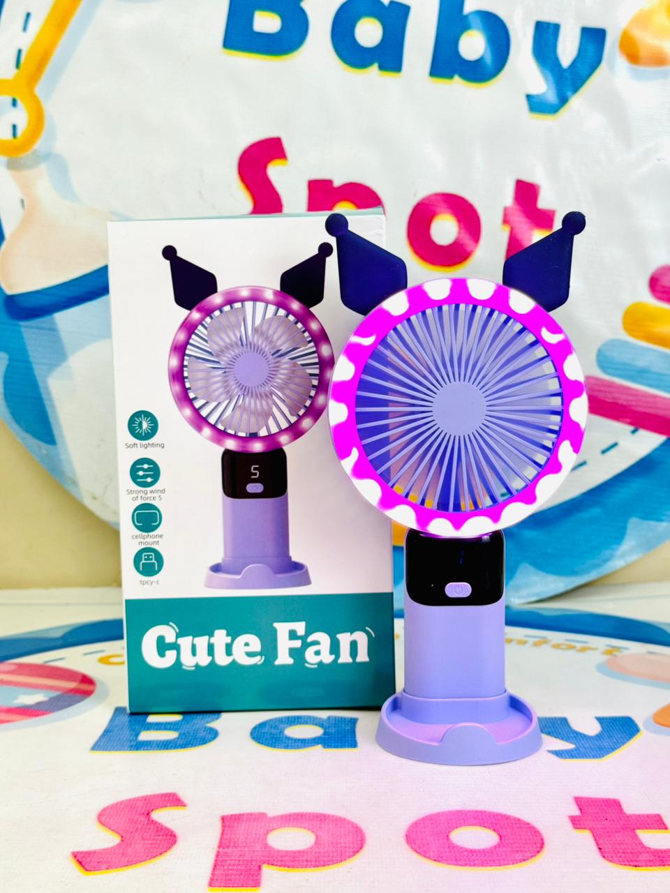 Mega rechargeable electric hand fans(lights+display)