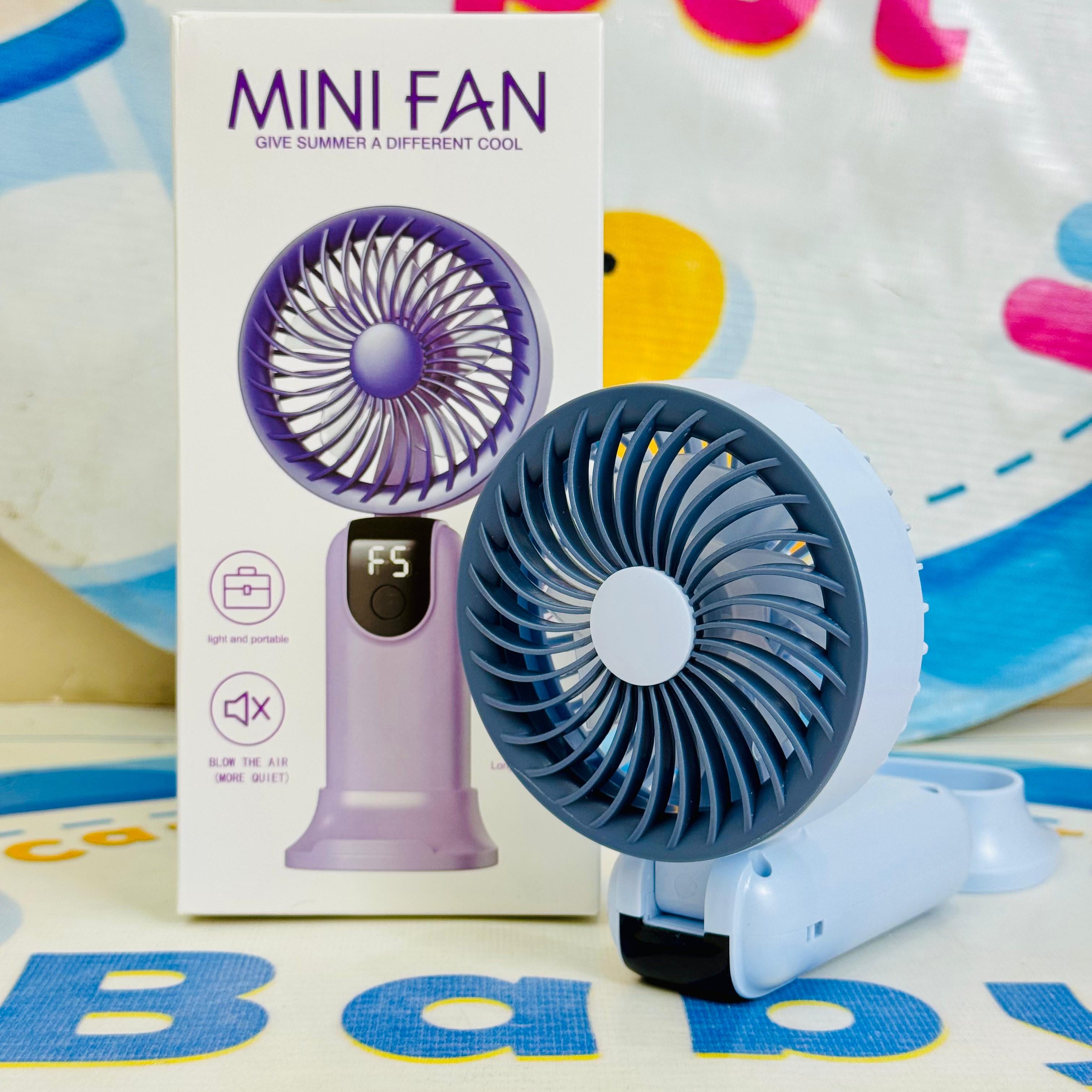 Mega Foldable rechargeable electric hand fans(digital display)