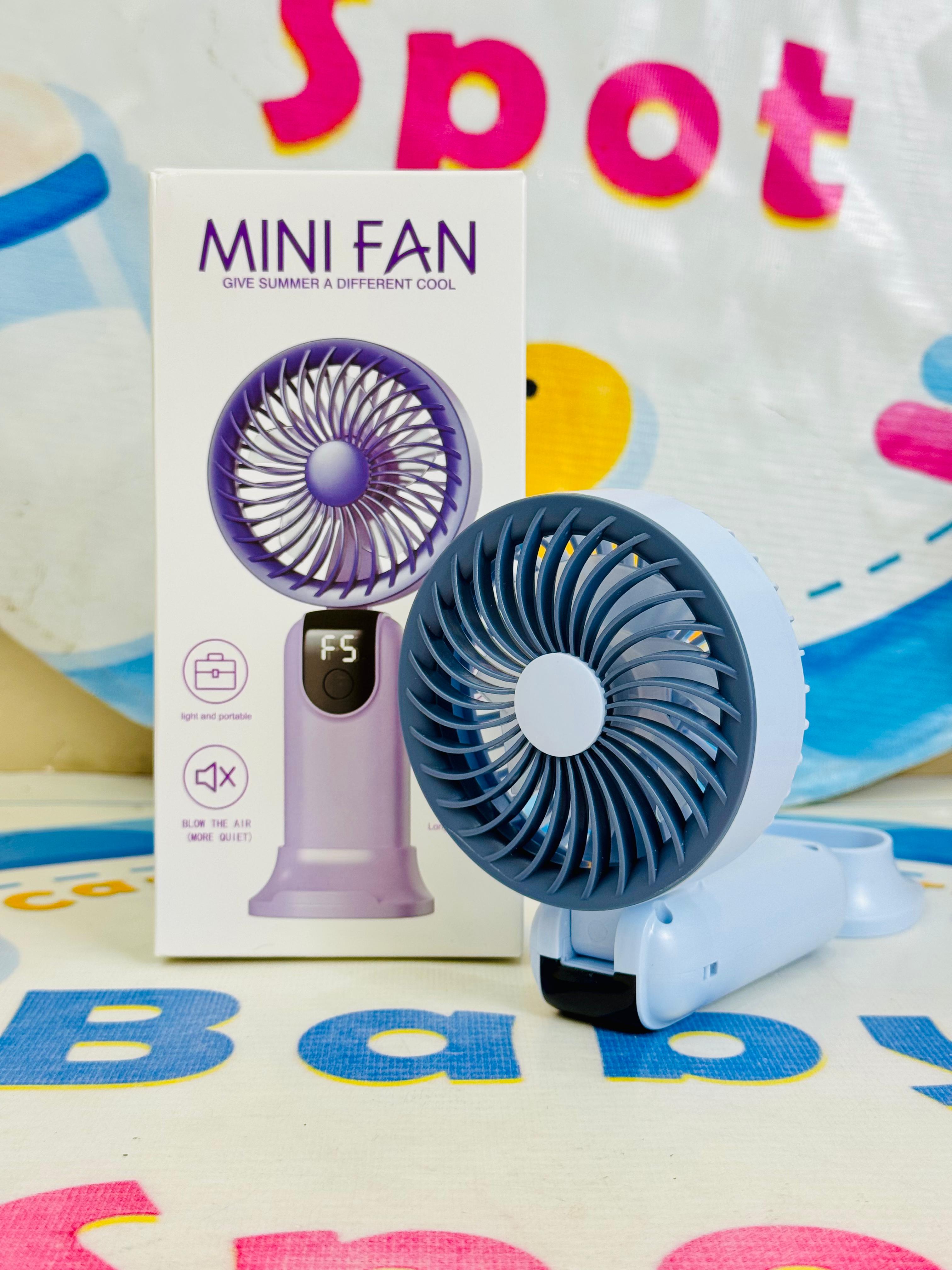 Mega Foldable rechargeable electric hand fans(digital display)