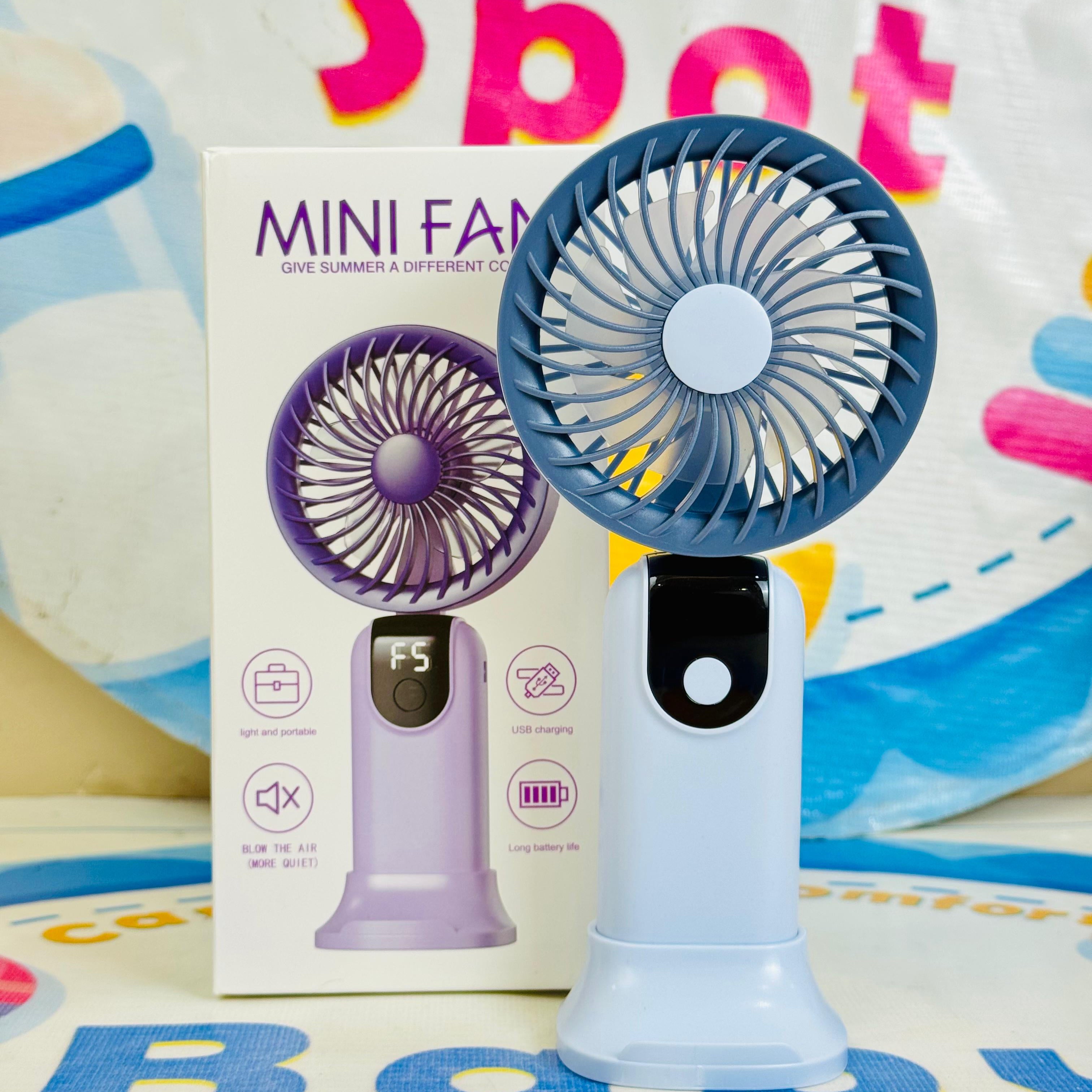 Mega Foldable rechargeable electric hand fans(digital display)