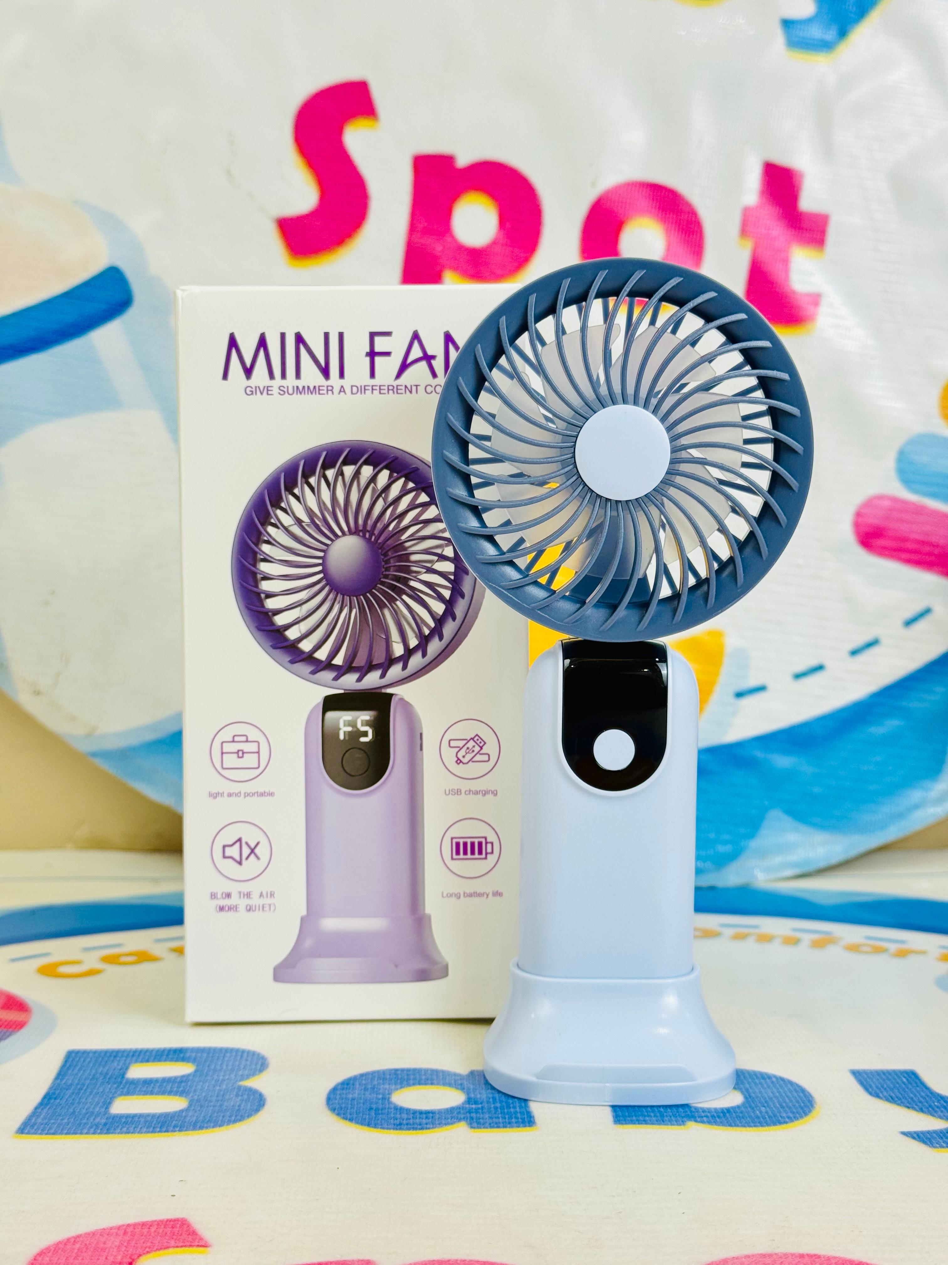 Mega Foldable rechargeable electric hand fans(digital display)