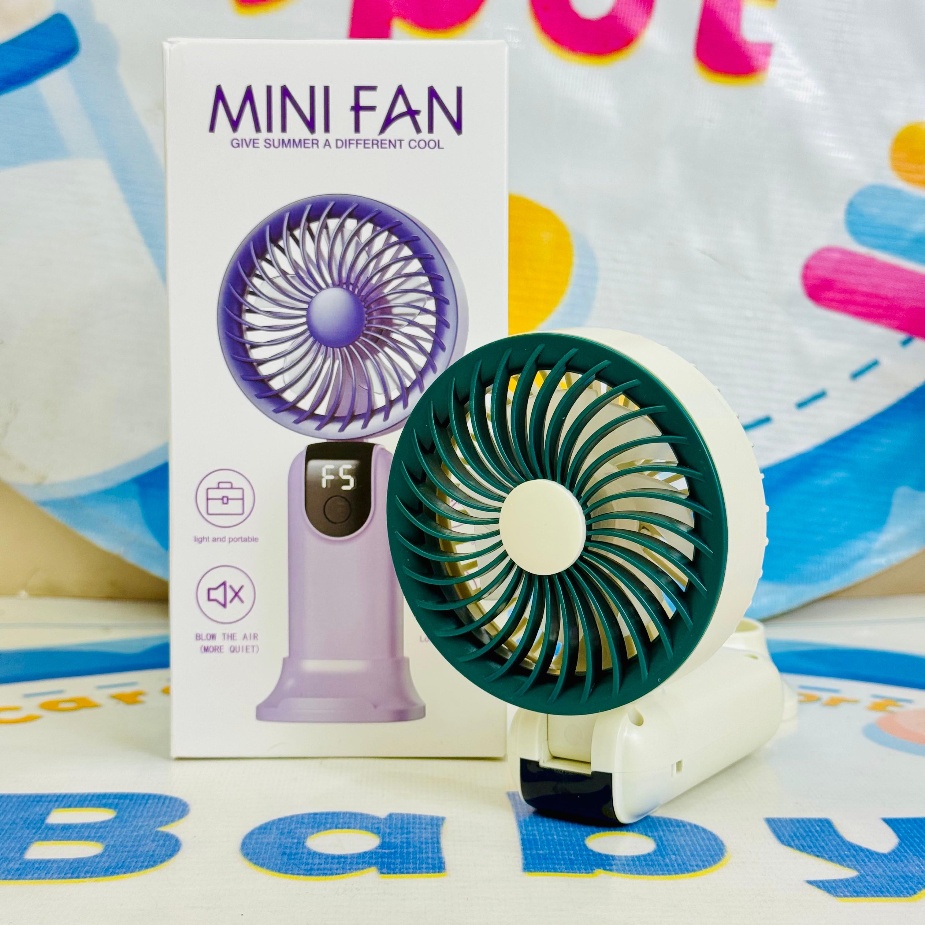 Mega Foldable rechargeable electric hand fans(digital display)