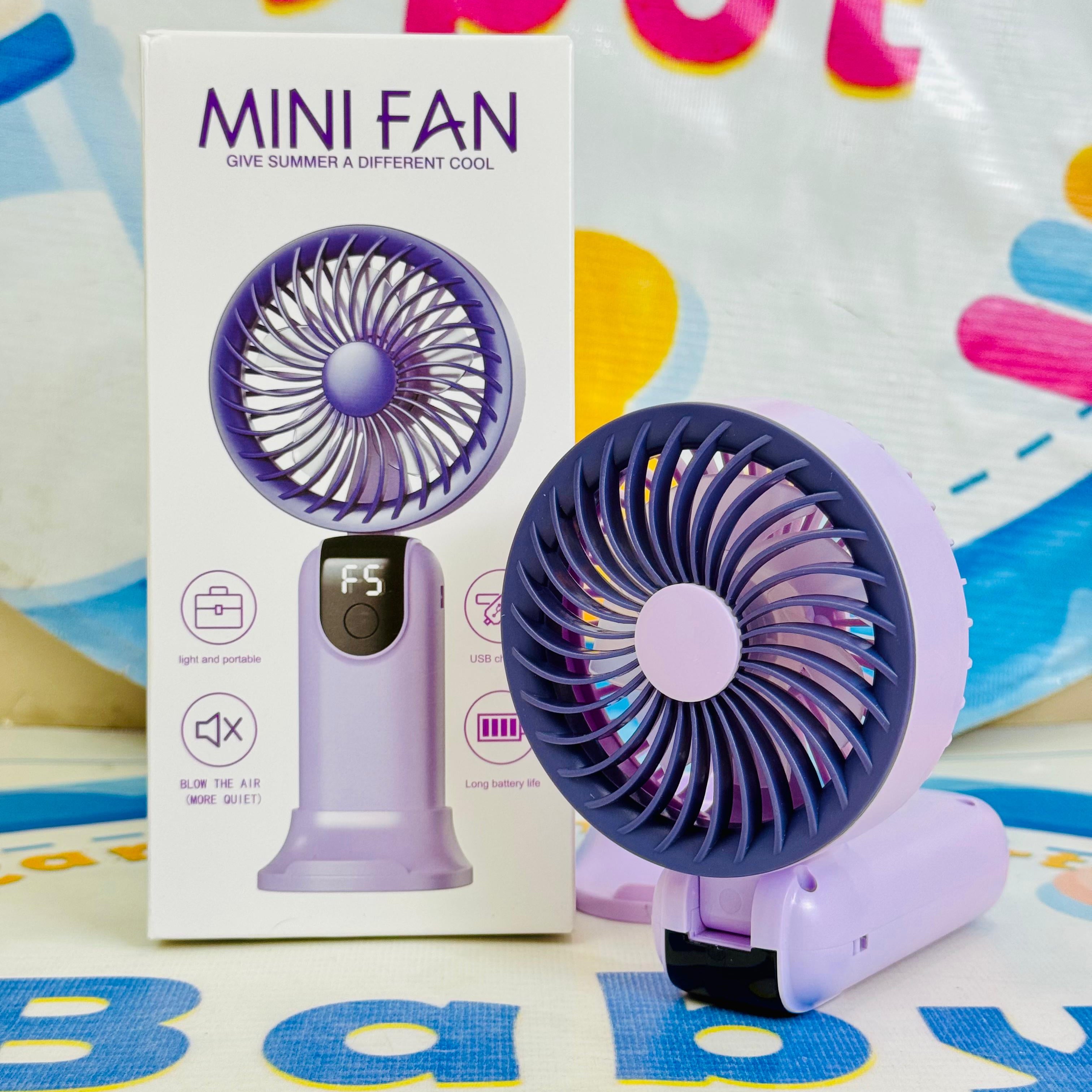 Mega Foldable rechargeable electric hand fans(digital display)