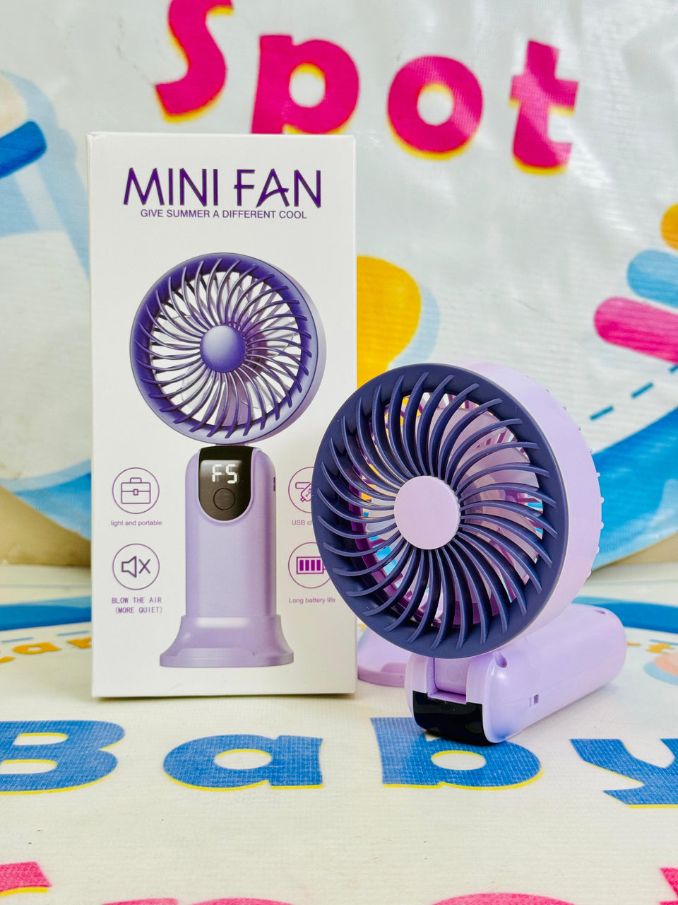 Mega Foldable rechargeable electric hand fans(digital display)