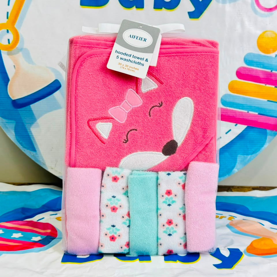 AIFEIER 6-Piece Baby Towel Set P