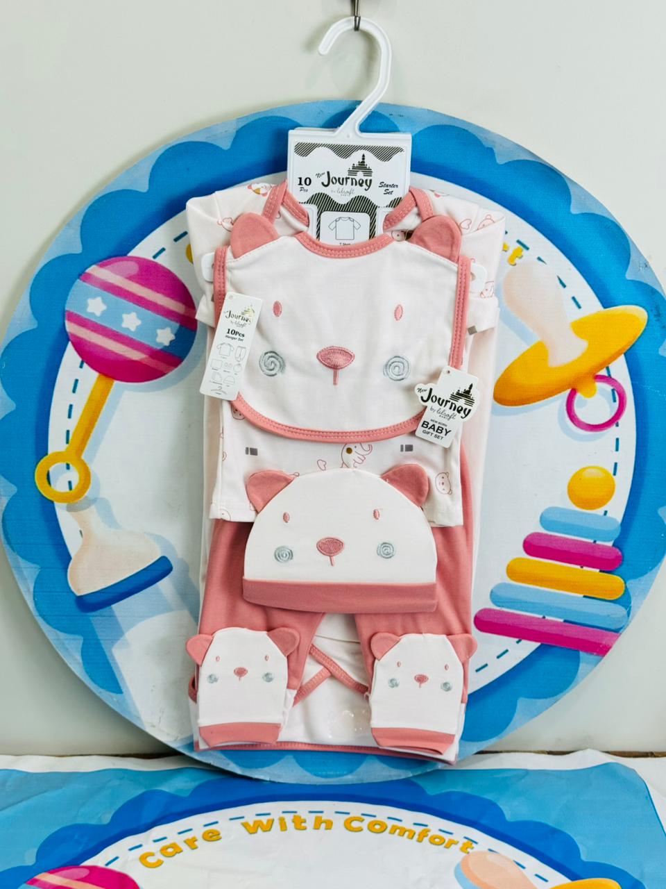 10 pcs baby starter set collection (Pink)