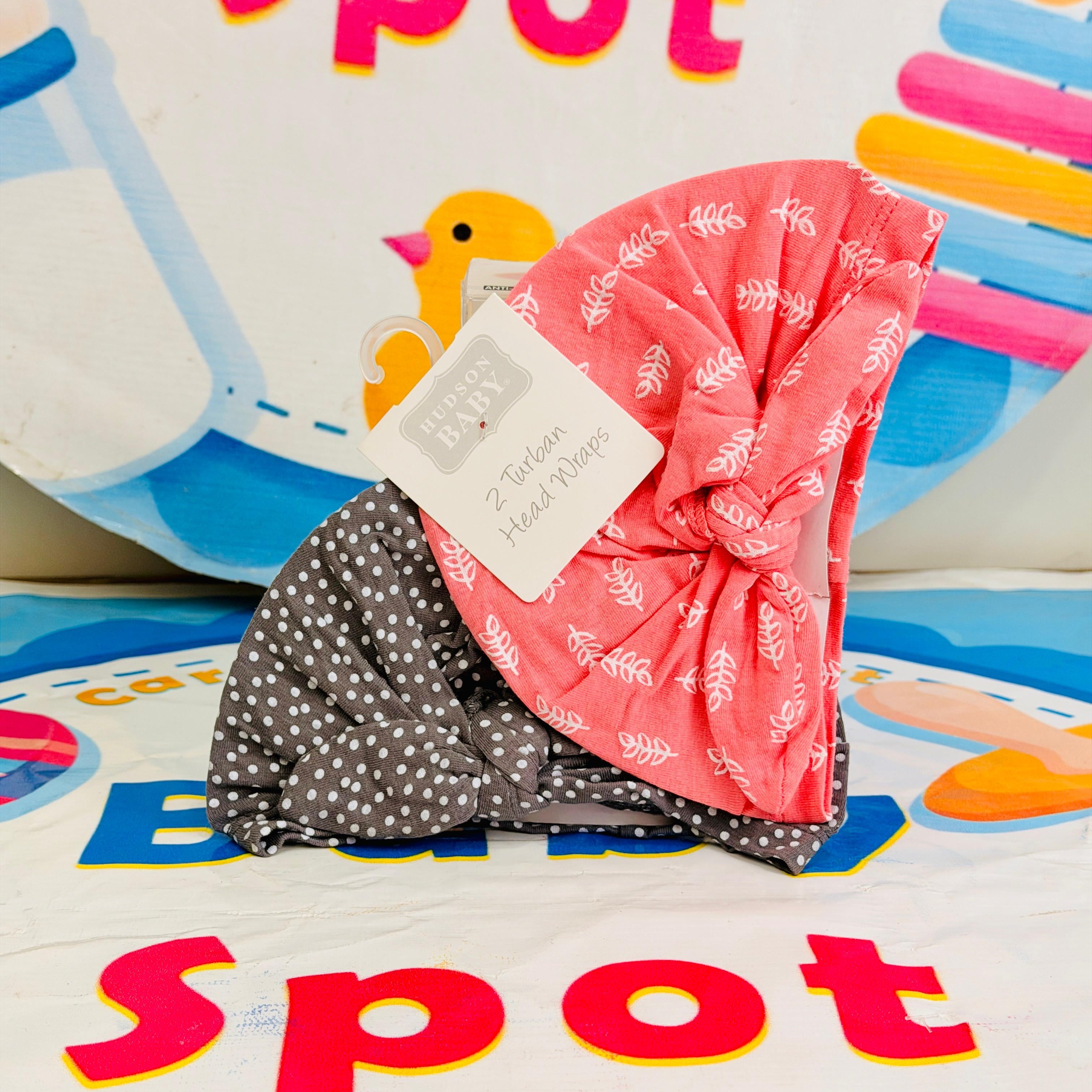 Baby Turban Caps – Set of 2 in Adorable Designs