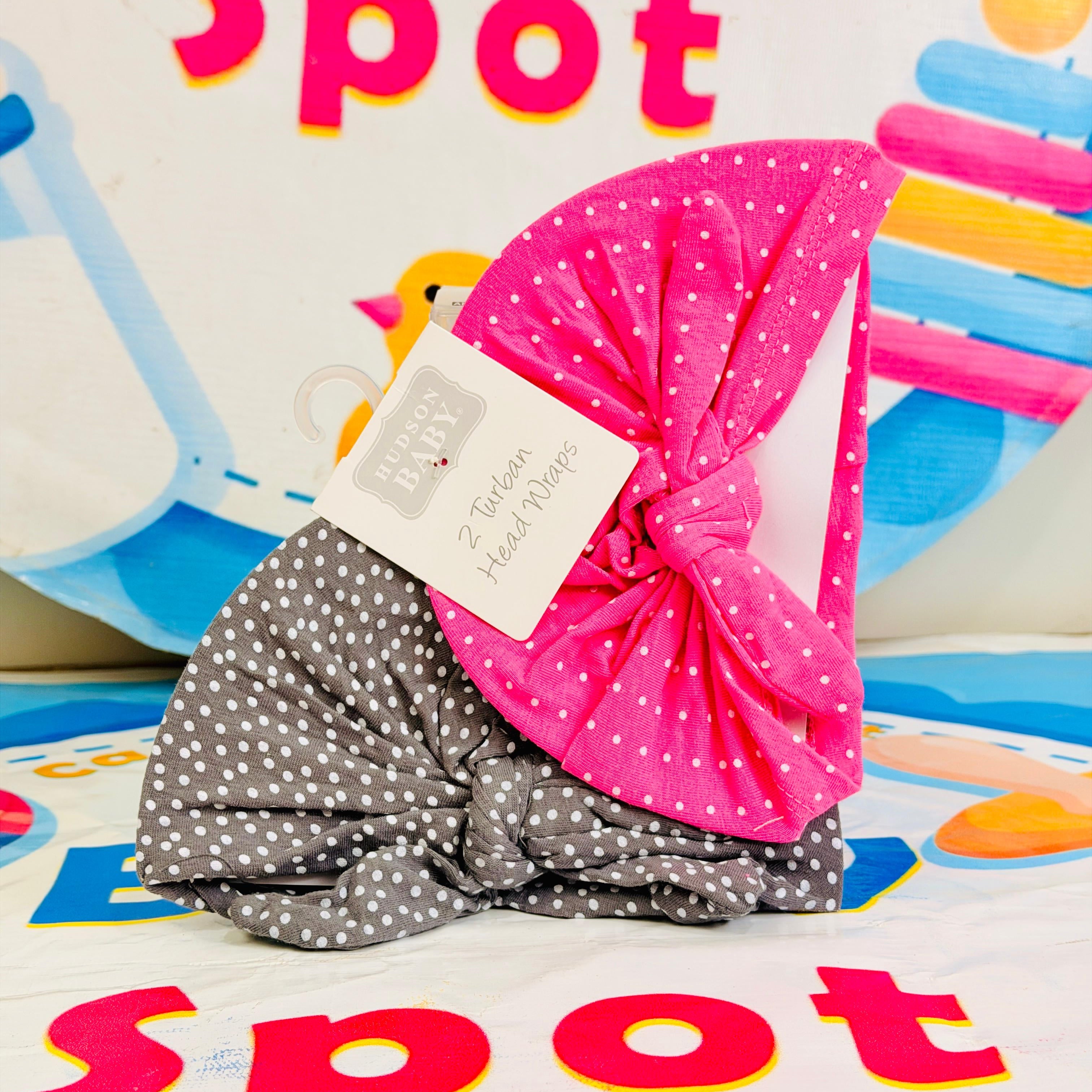 Baby Turban Caps – Set of 2 in Adorable Designs