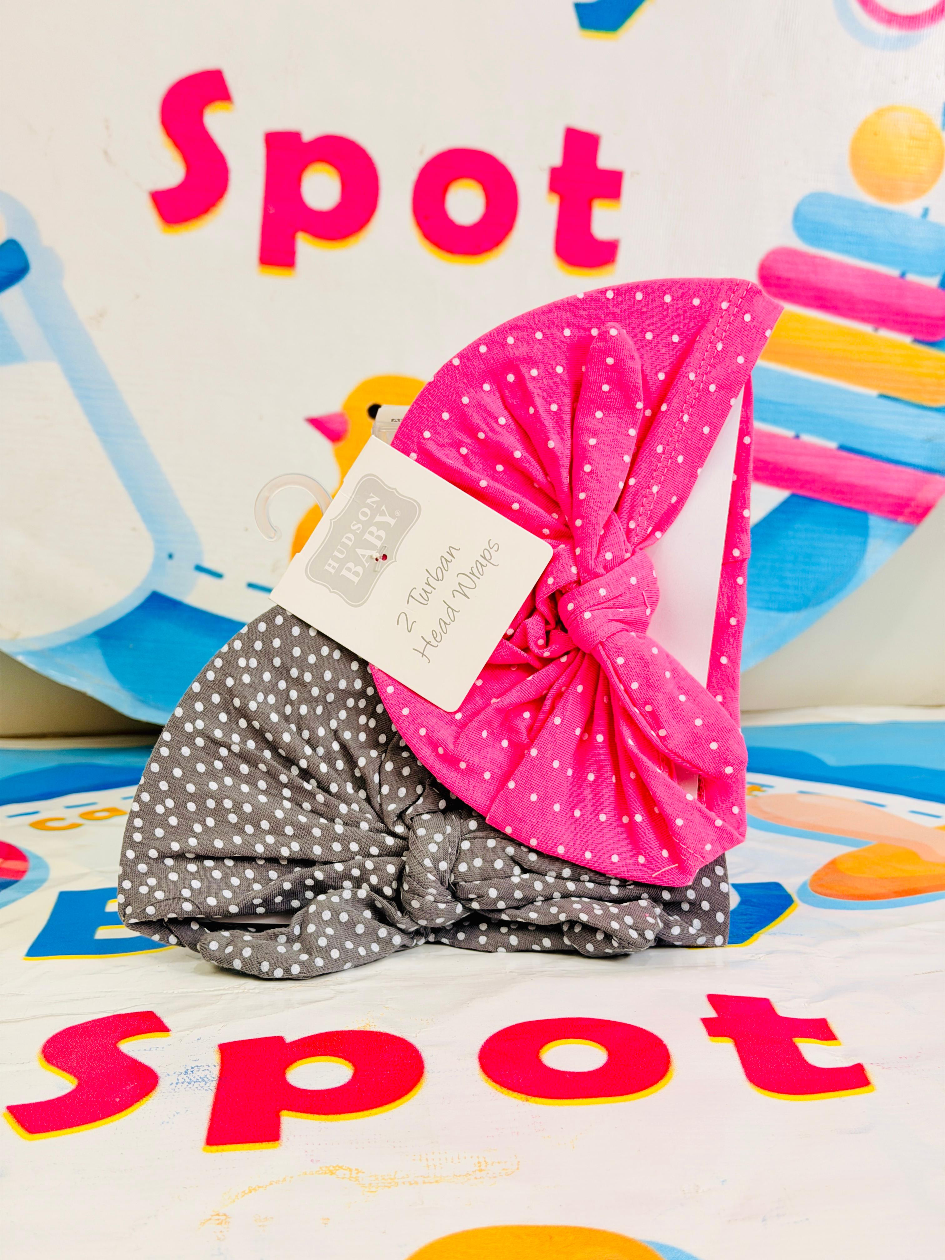 Baby Turban Caps – Set of 2 in Adorable Designs