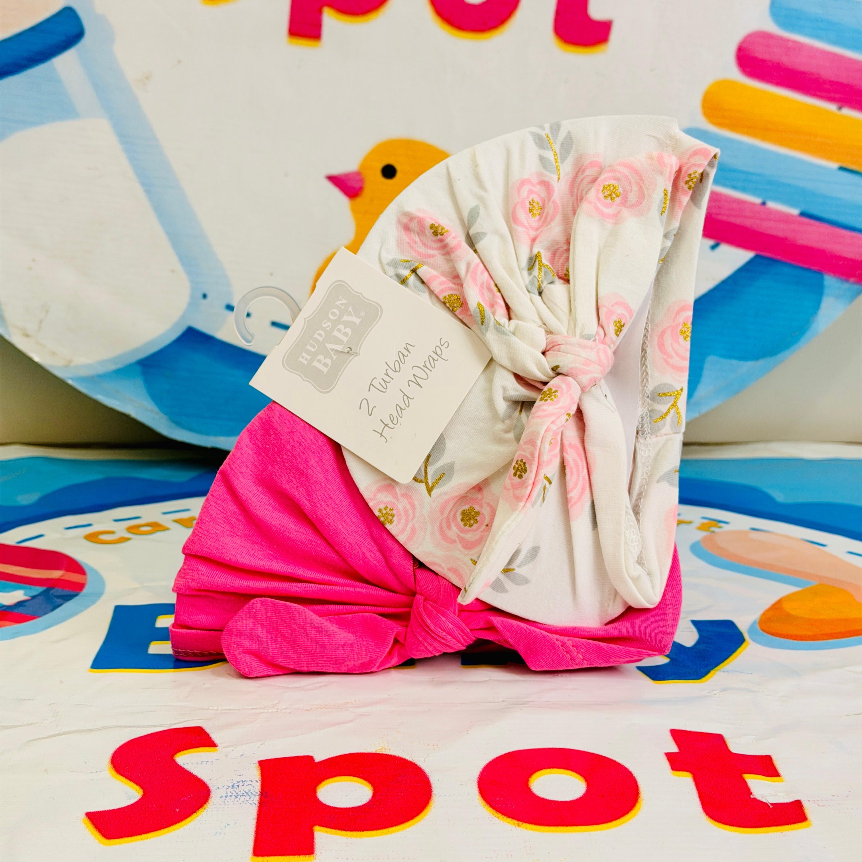 Baby Turban Caps – Set of 2 in Adorable Designs