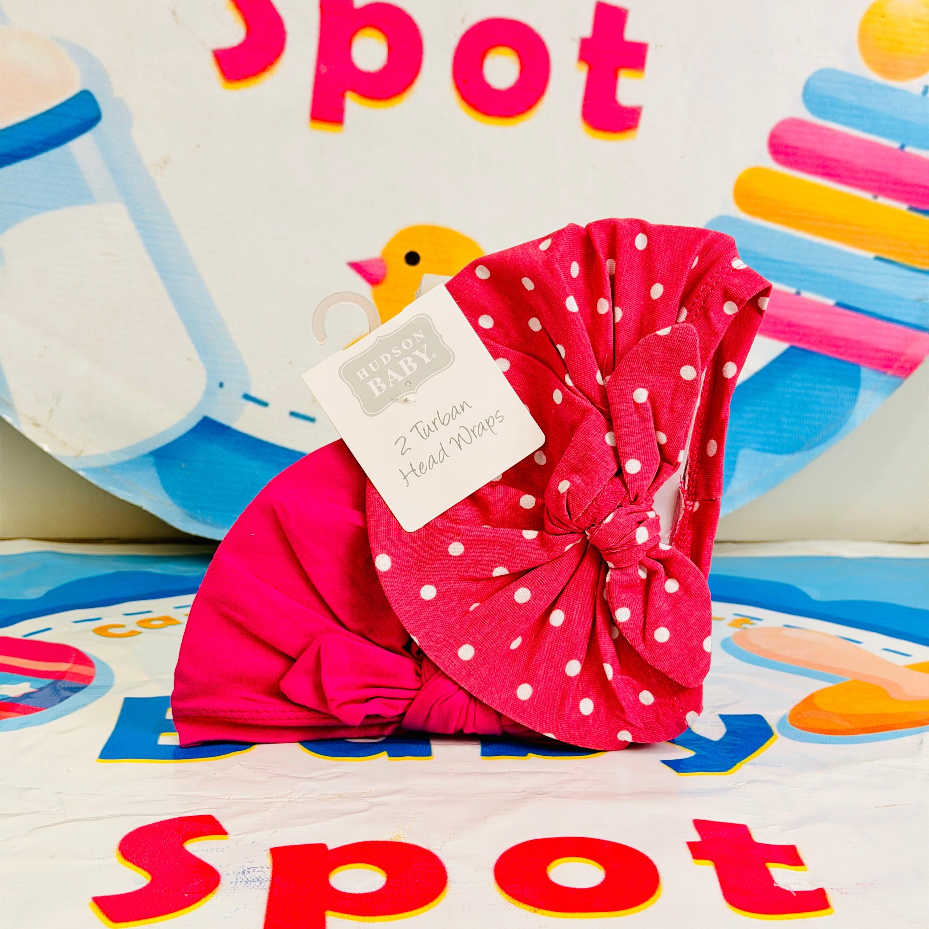 Baby Turban Caps – Set of 2 in Adorable Designs