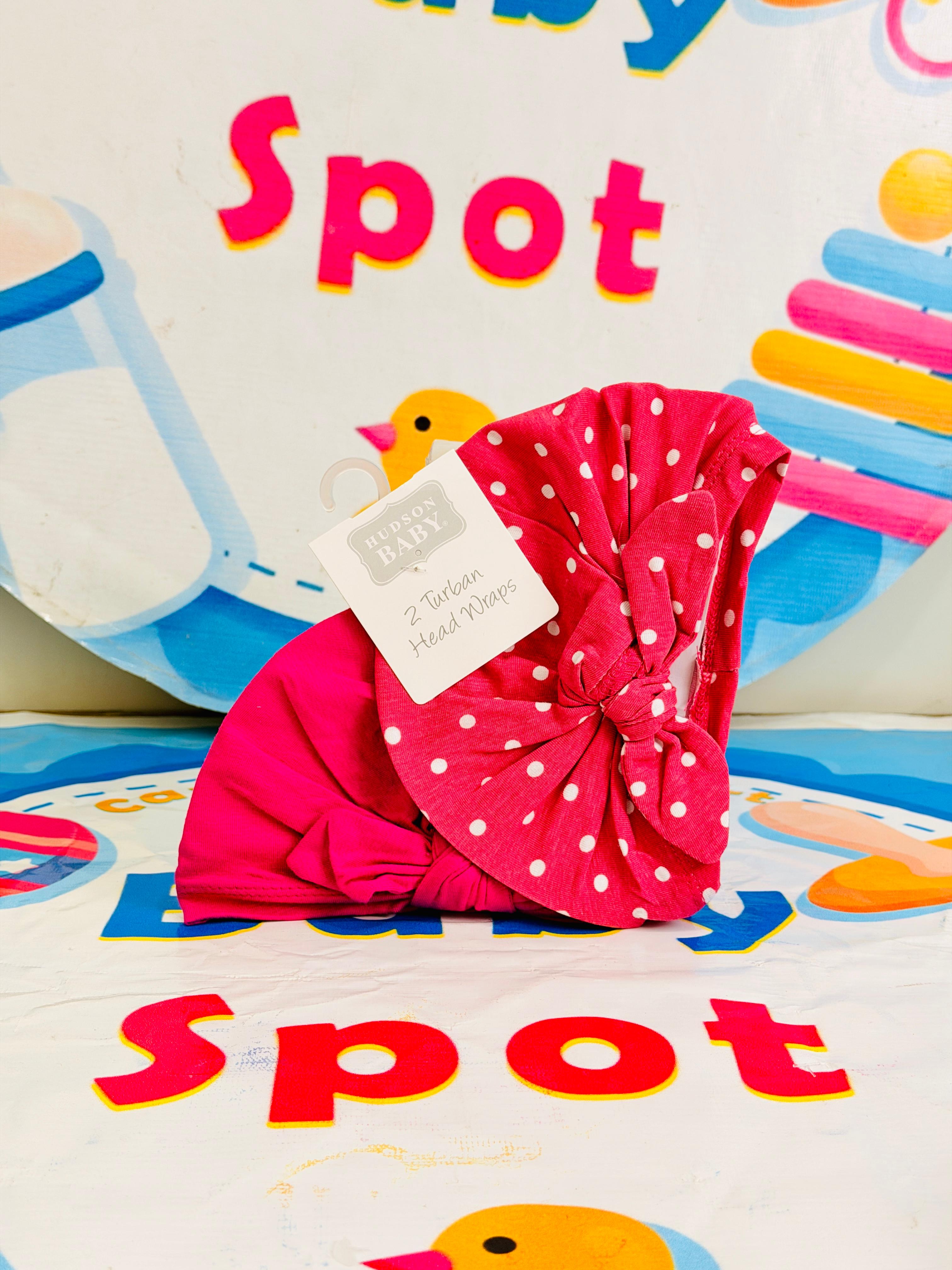 Baby Turban Caps – Set of 2 in Adorable Designs