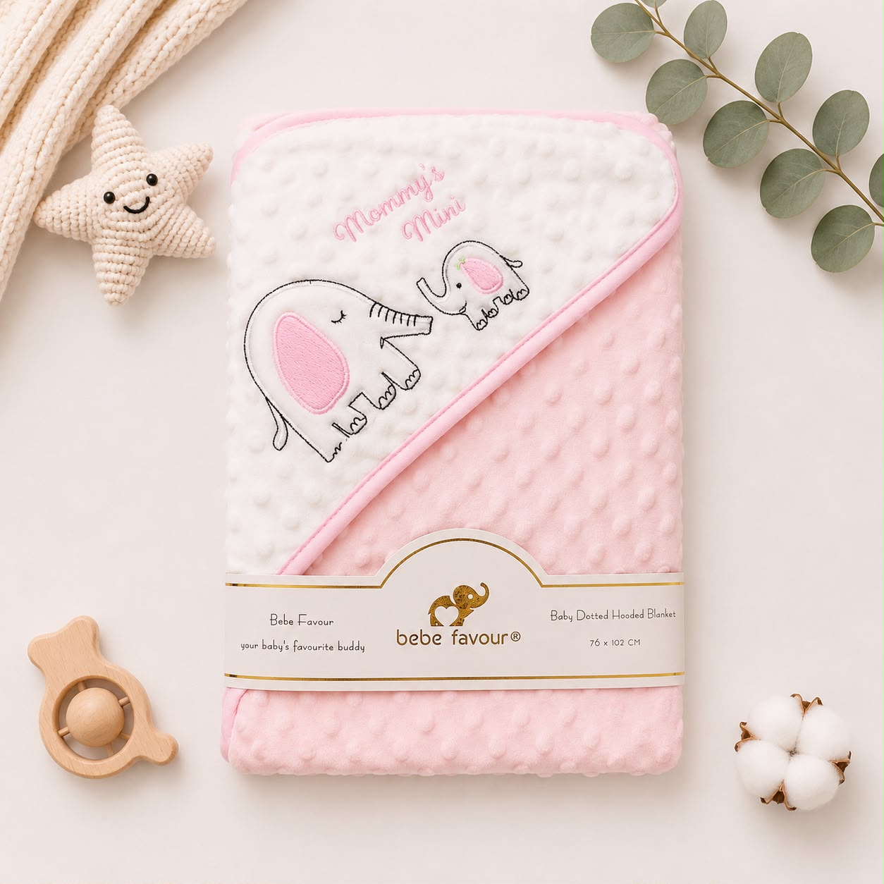 Sunnozy Baby Blanket Shawls/AC Blankets(Pink)