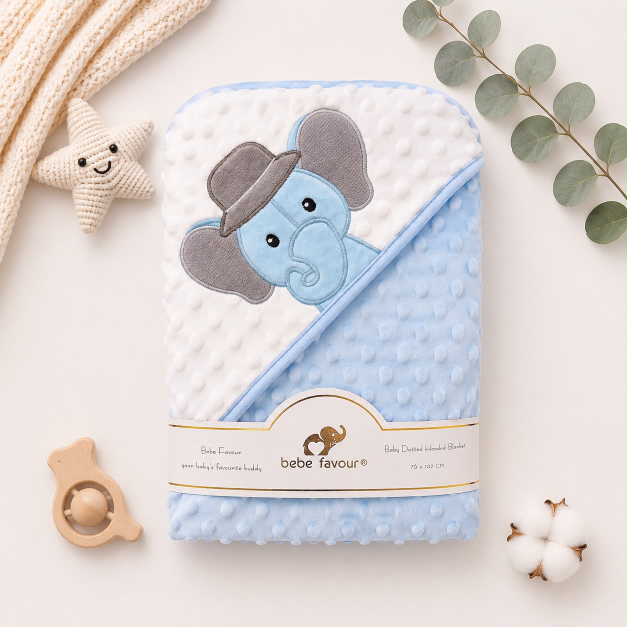 Sunnozy Baby Blanket Shawls/AC Blankets(Blue)