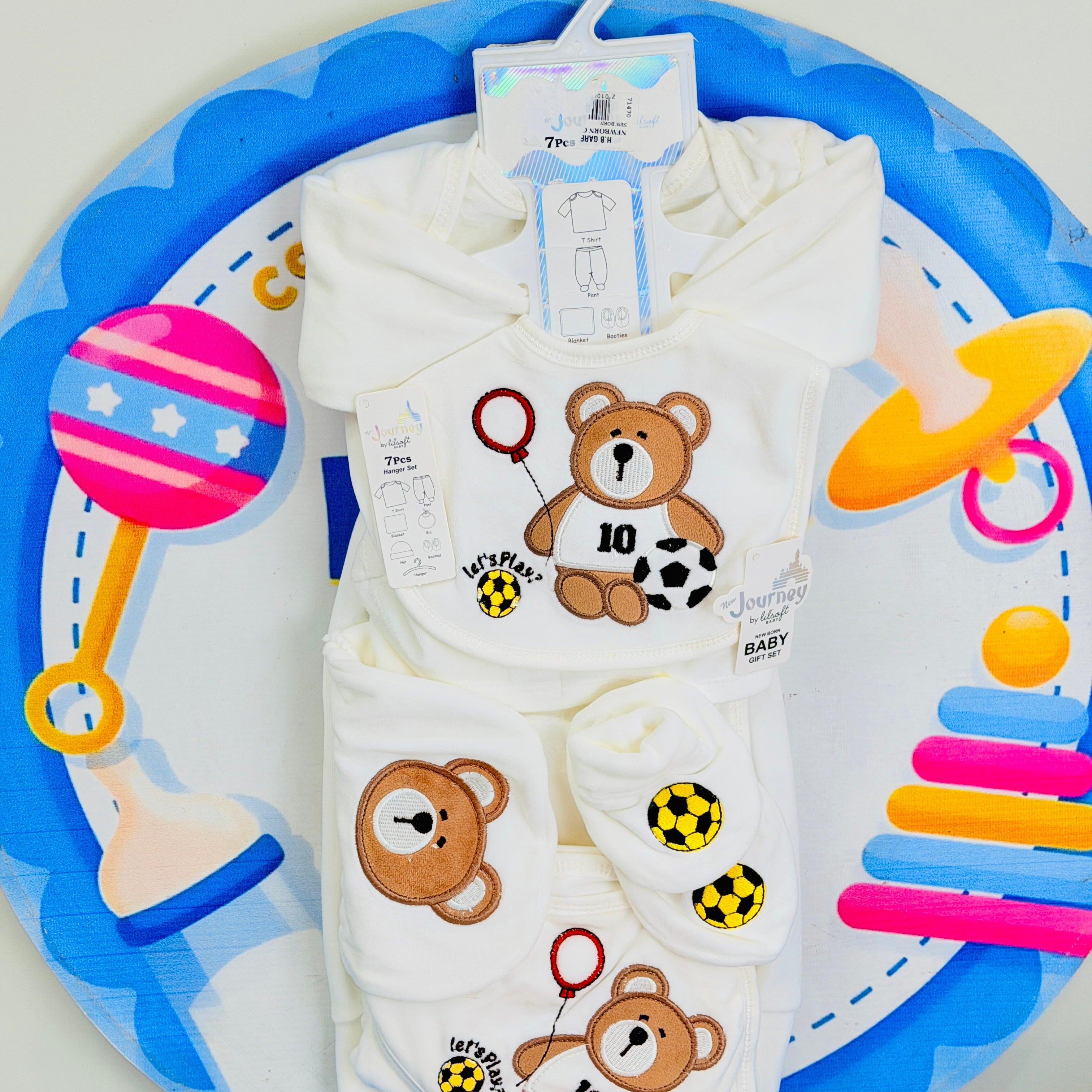 7 Pcs Winter velvet Baby Starter Set – Warm & Cozy