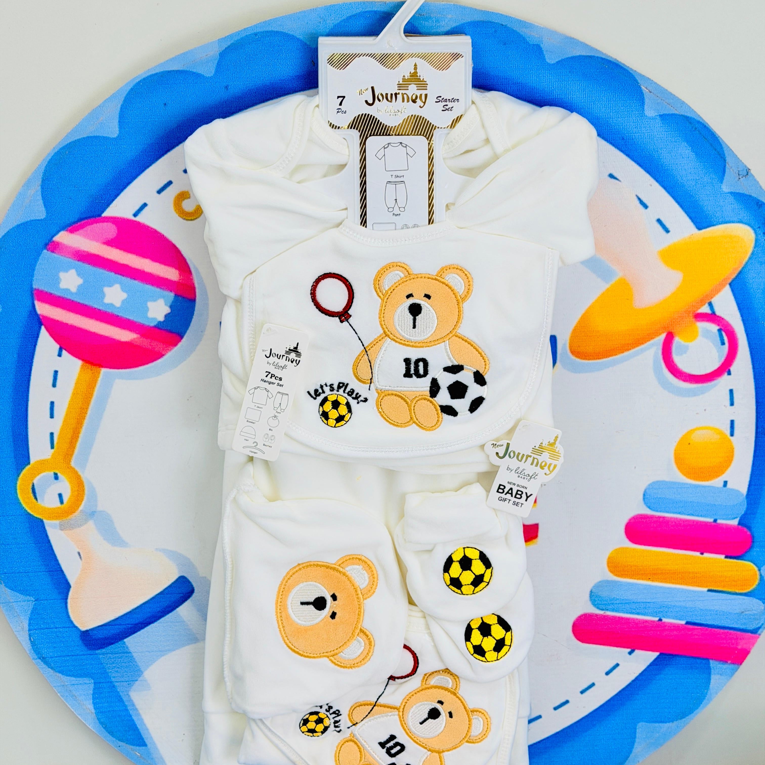 7 Pcs Winter velvet Baby Starter Set – Warm & Cozy