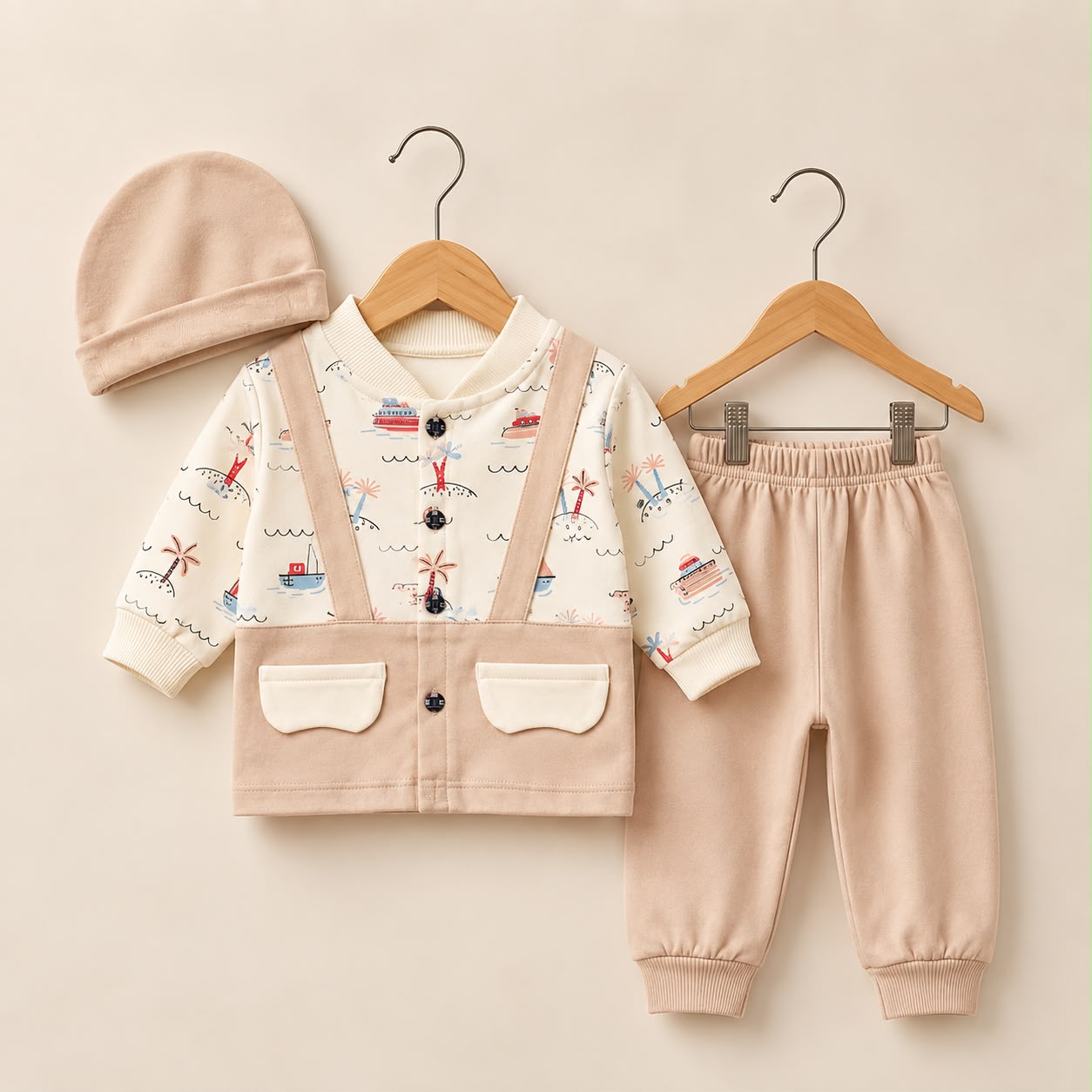 Baby Pajama Suit with Cap SK(0-3 months)