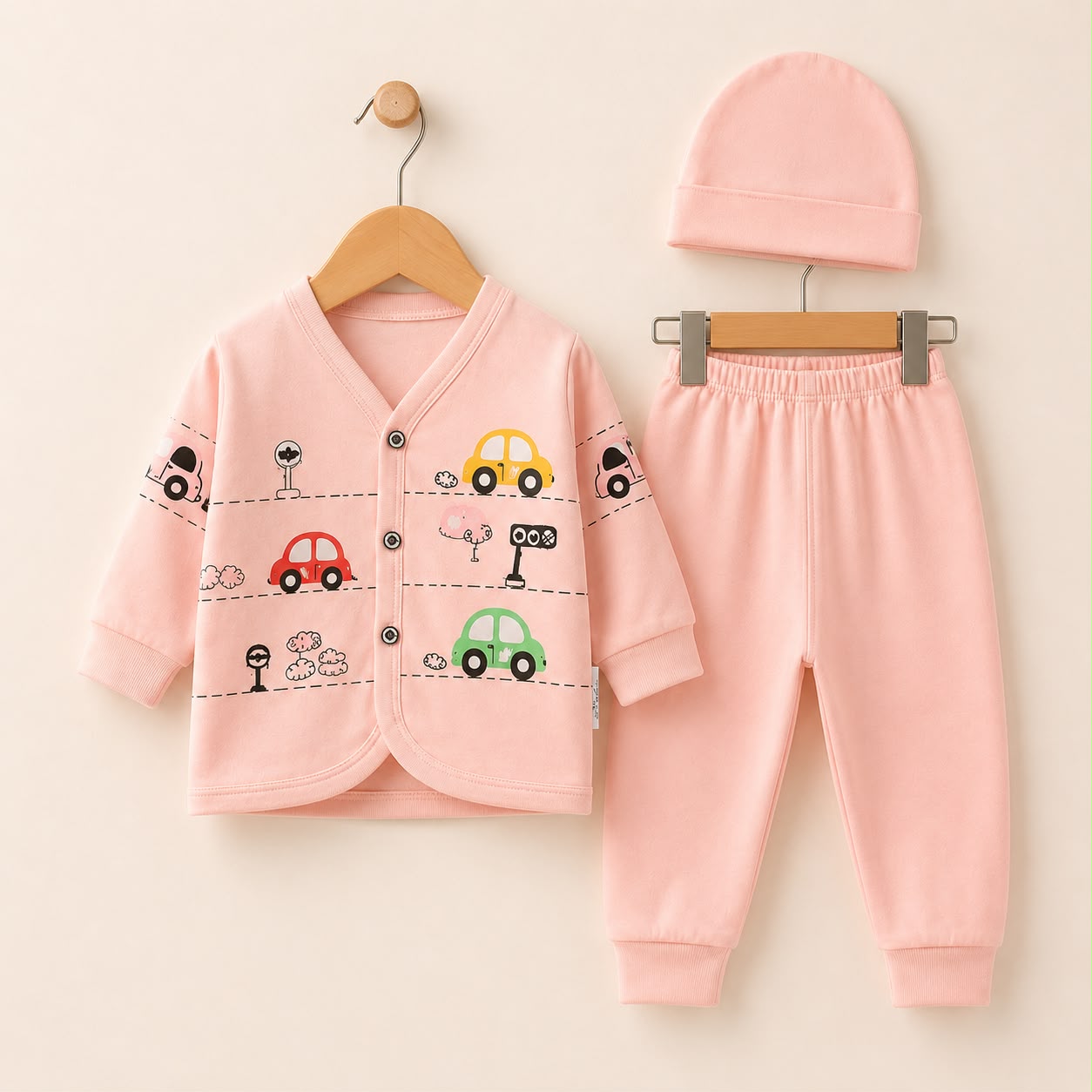Baby Pajama Suit with Cap(0-3 months)