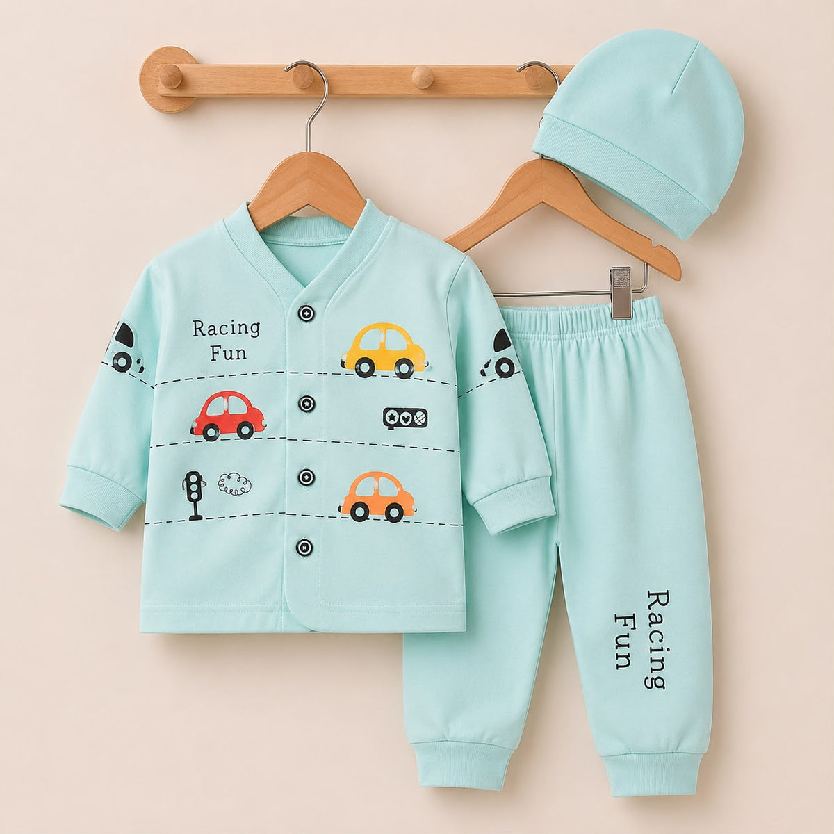 Baby Pajama Suit with Cap(0-3 months)