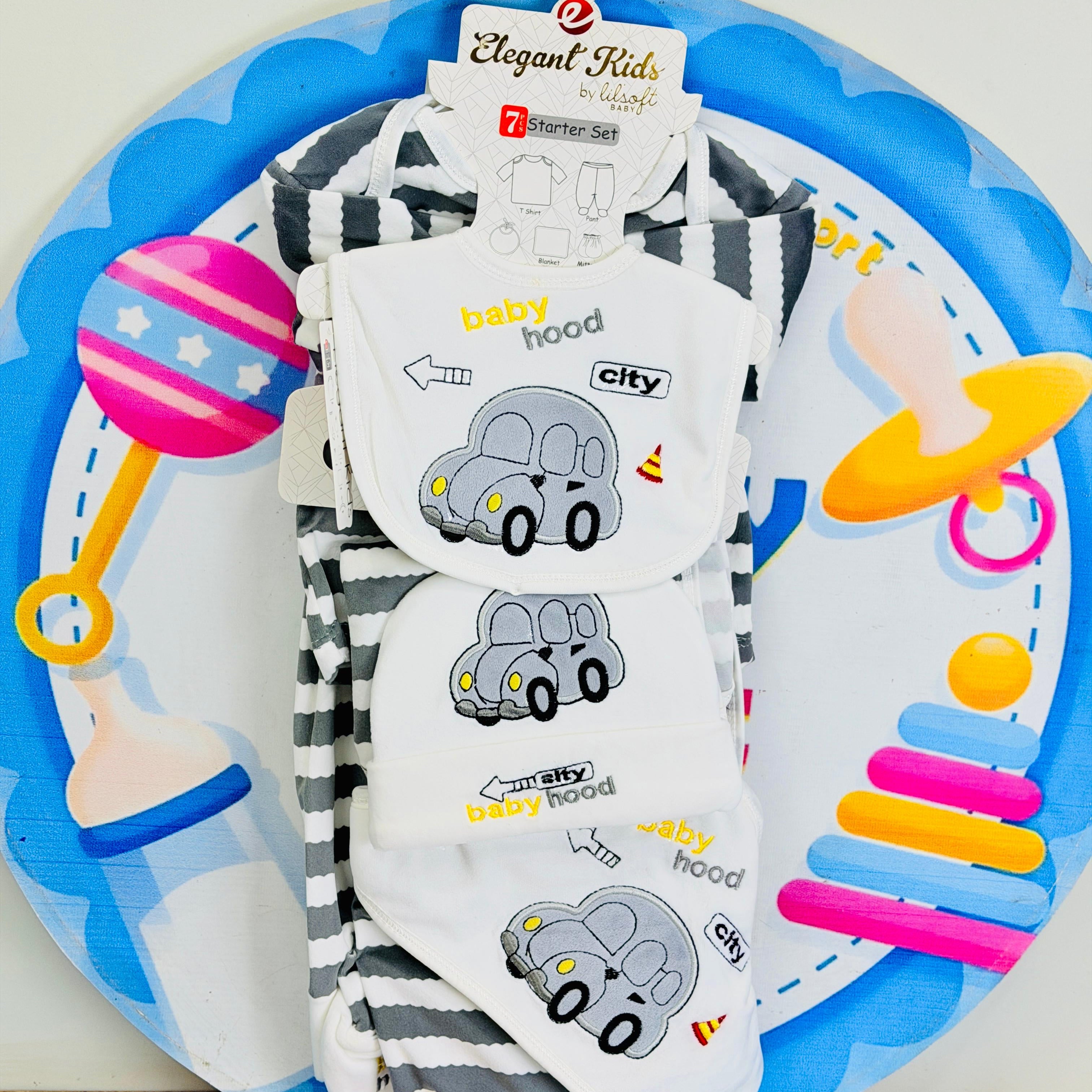 7 Pcs Winter velvet Baby Starter Set – Warm & Cozy