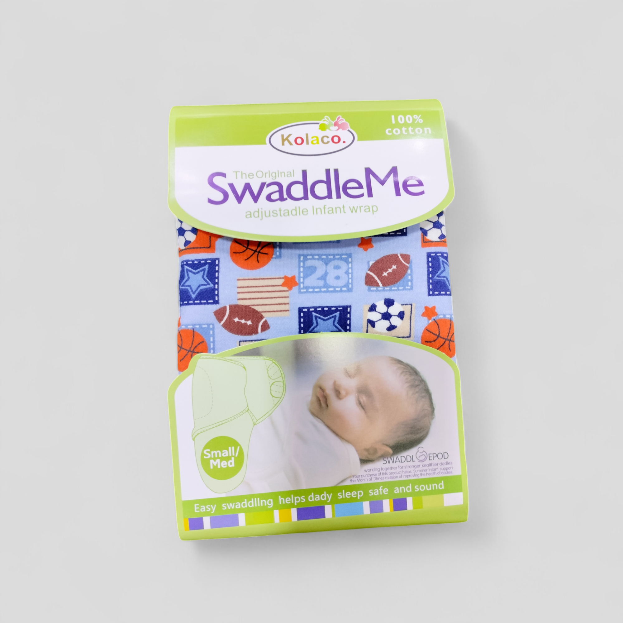 Kolaco branded imported swaddle wraps