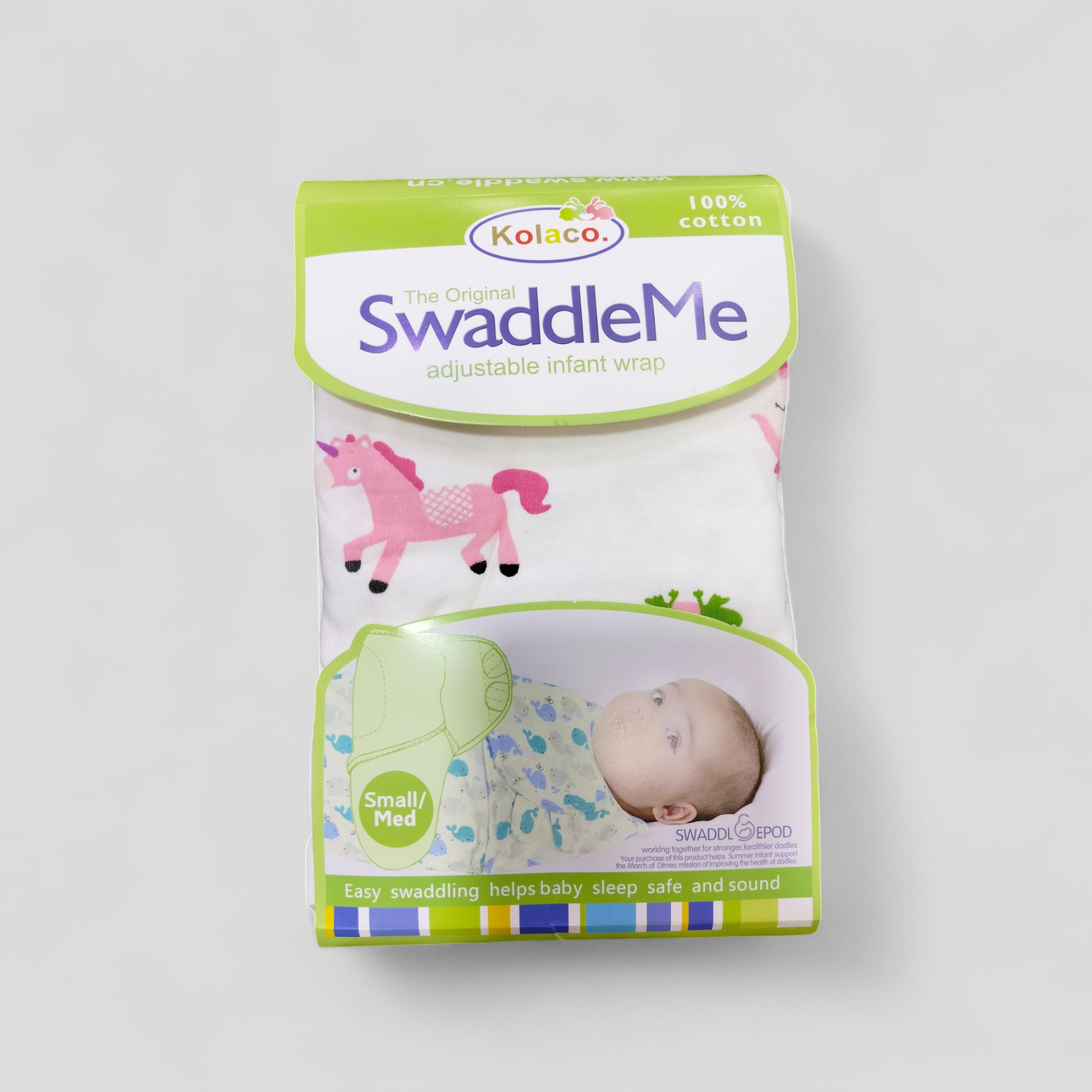 Kolaco branded imported swaddle wraps