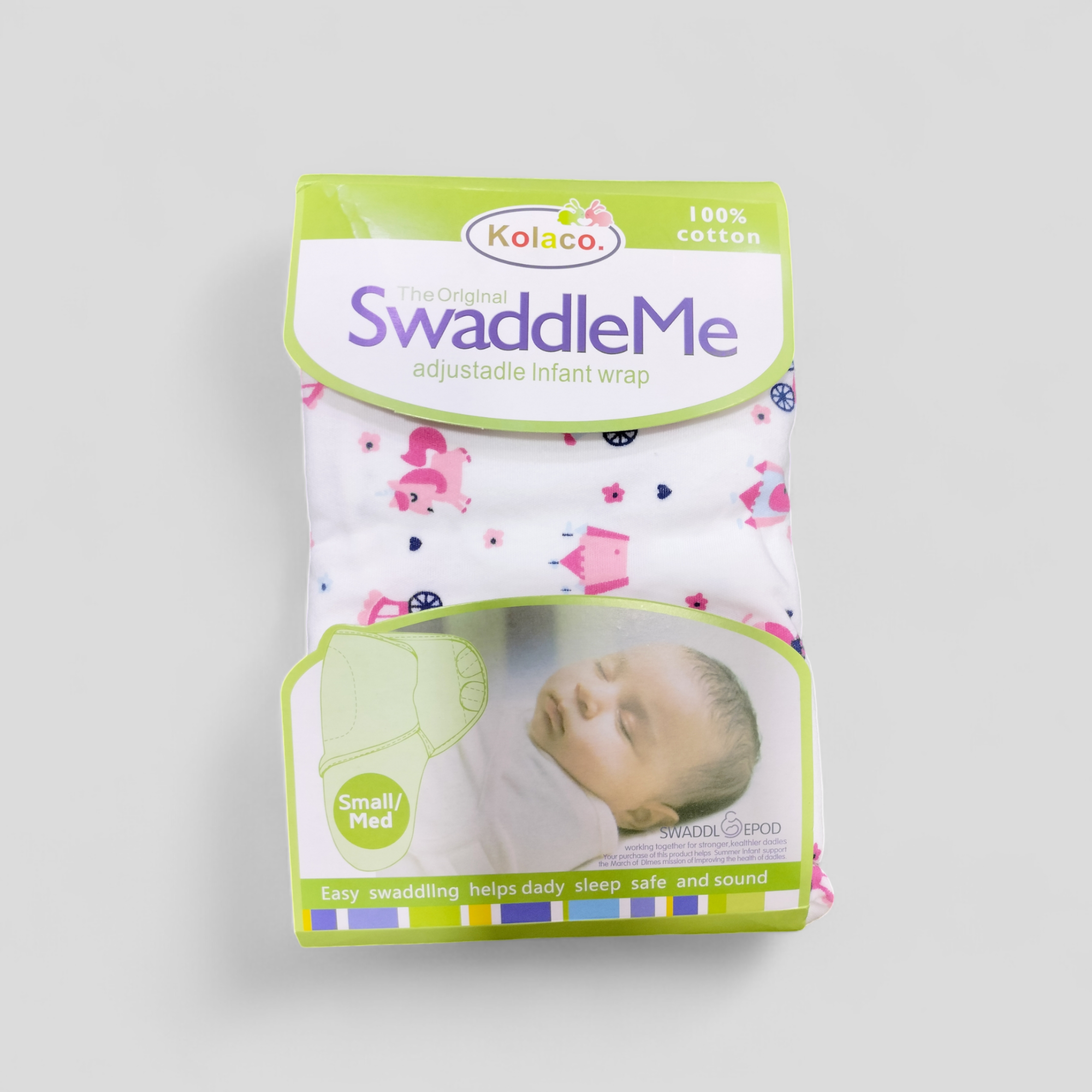 Kolaco branded imported swaddle wraps