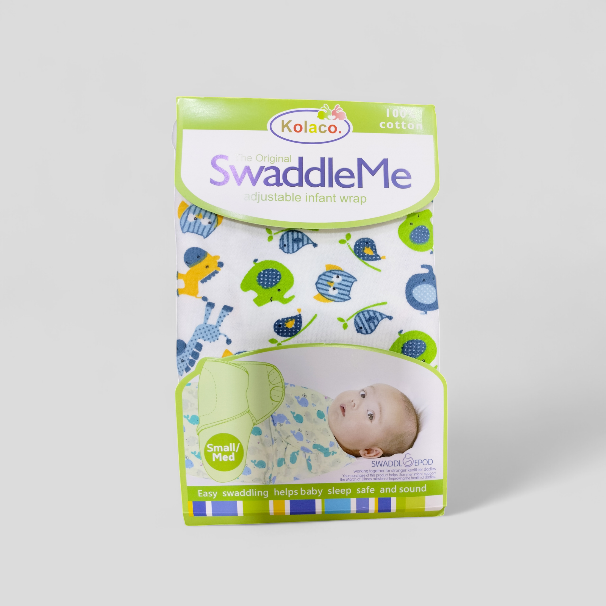 Kolaco branded imported swaddle wraps