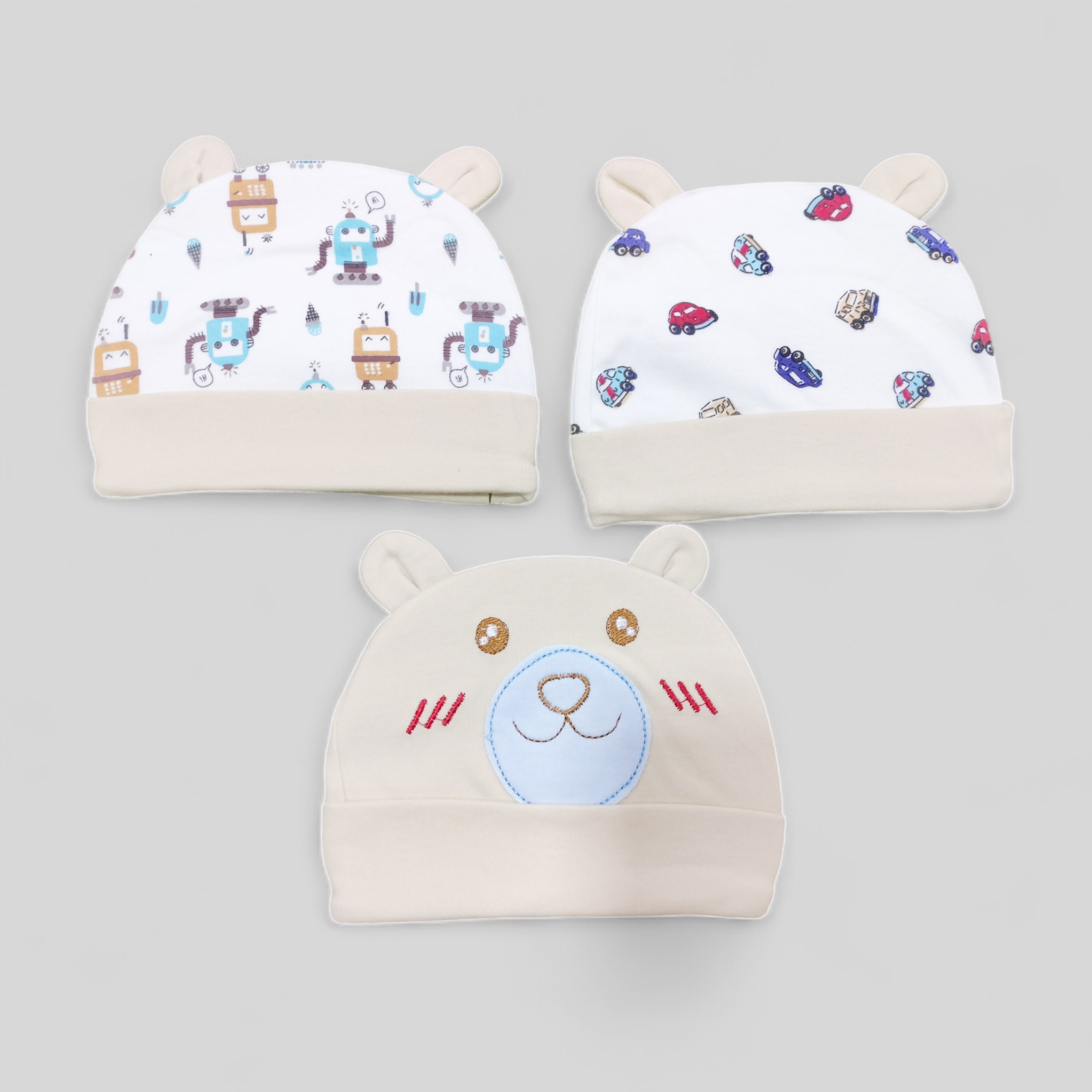 Set of 3 Little Home Branded Caps