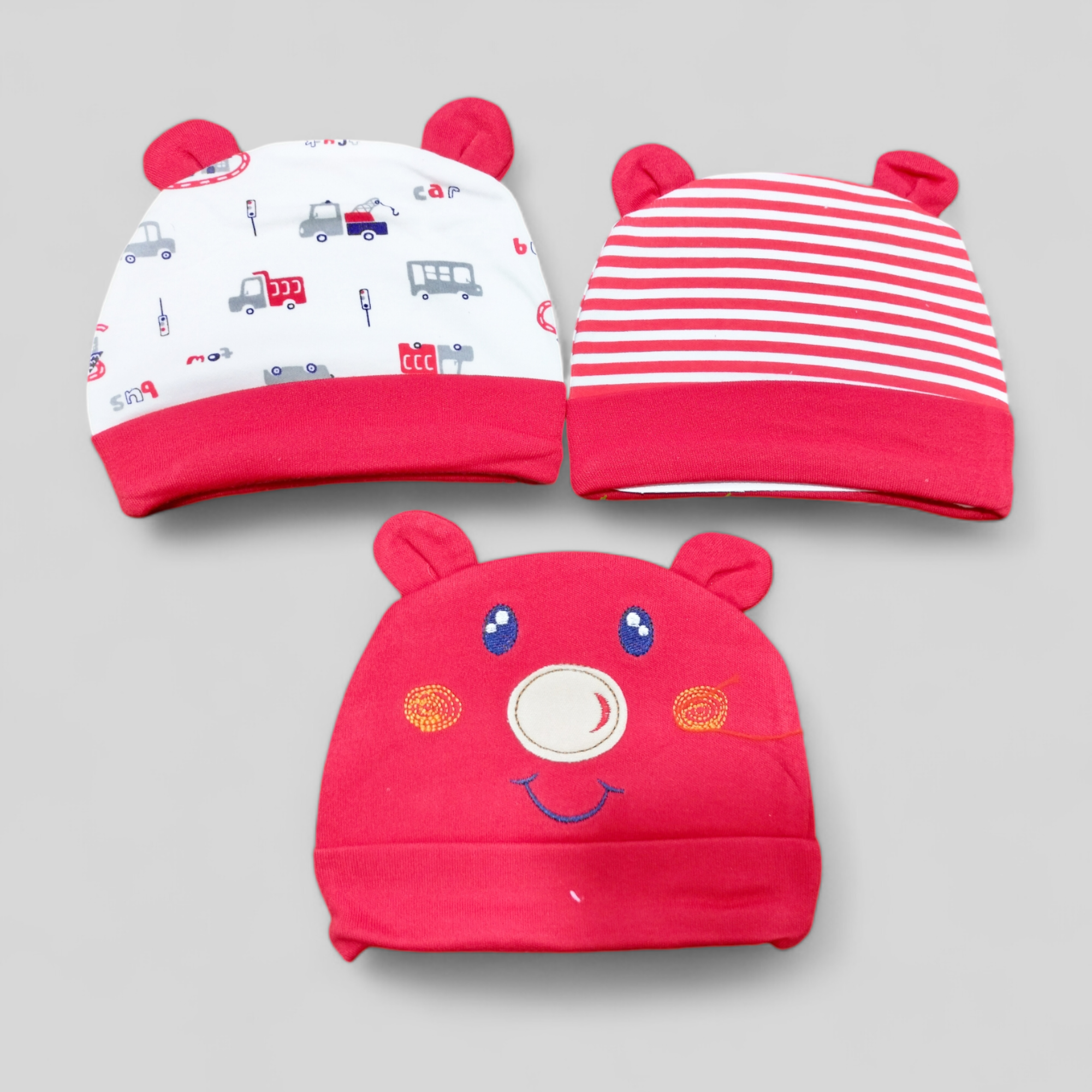 Set of 3 Little Home Branded Caps