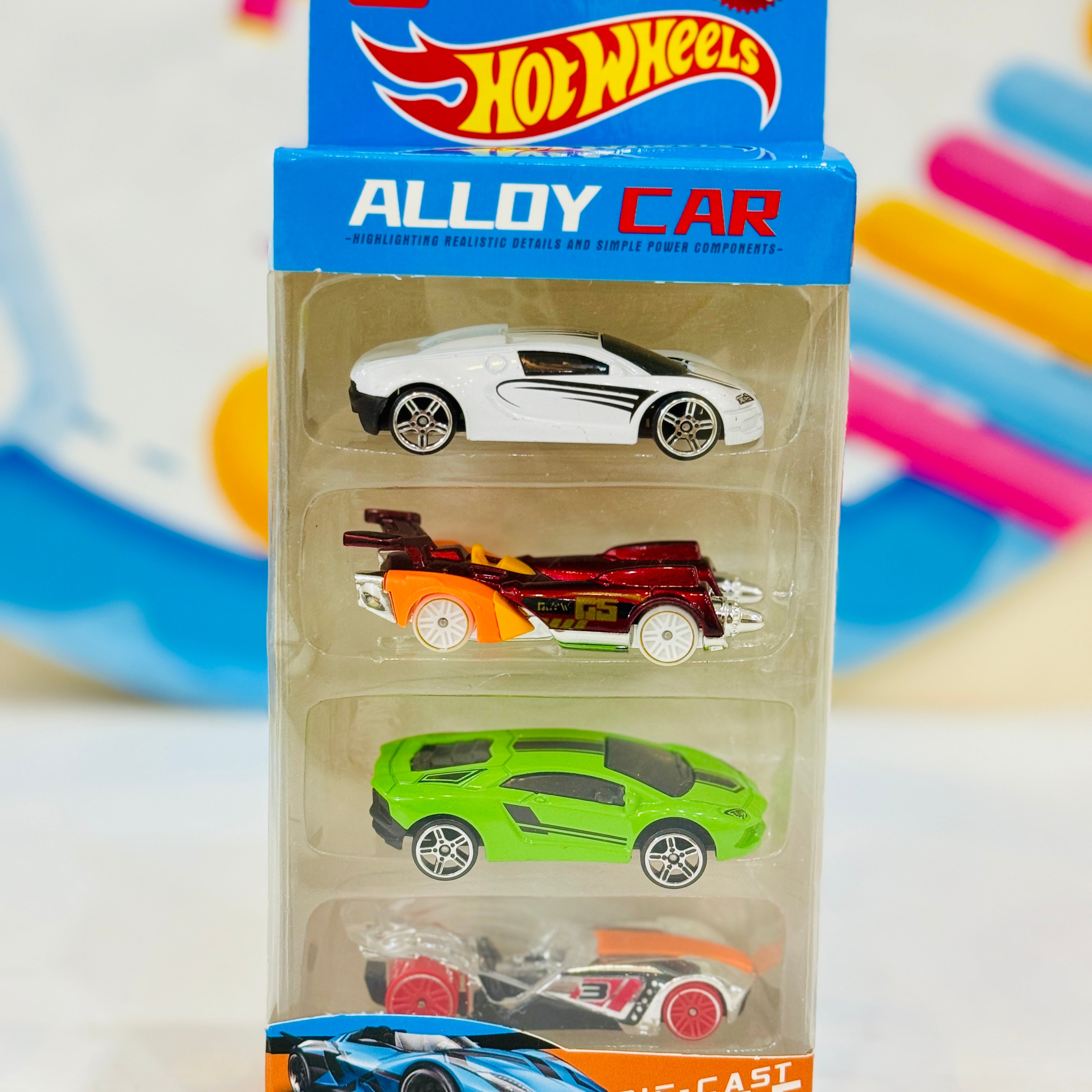 Hot Wheels 5-Car Pack – Ultimate Speed & Action! 🚗🔥

Rev up the excitement with the Hot Wheels 5-Car Pack, featuring high-speed, stylish, and detailed die-cast cars for endless racing adventures! Each pack includes five uniquely designed cars, perfect for collectors and young racers alike.

🔹 Why Choose This Set?
✅ Premium Die-Cast Cars – Durable and high-quality Hot Wheels vehicles.
🏎️ Unique Designs – A mix of sports cars, muscle cars, and supercars.
🎮 Endless Fun – Perfect for racing, stunts, and im