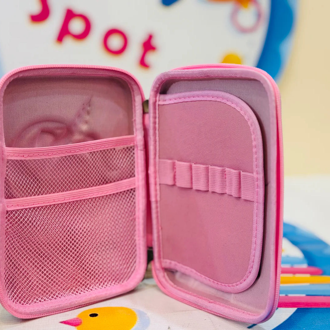 Unicorn Pencil Case 3D Embossed On Fiber