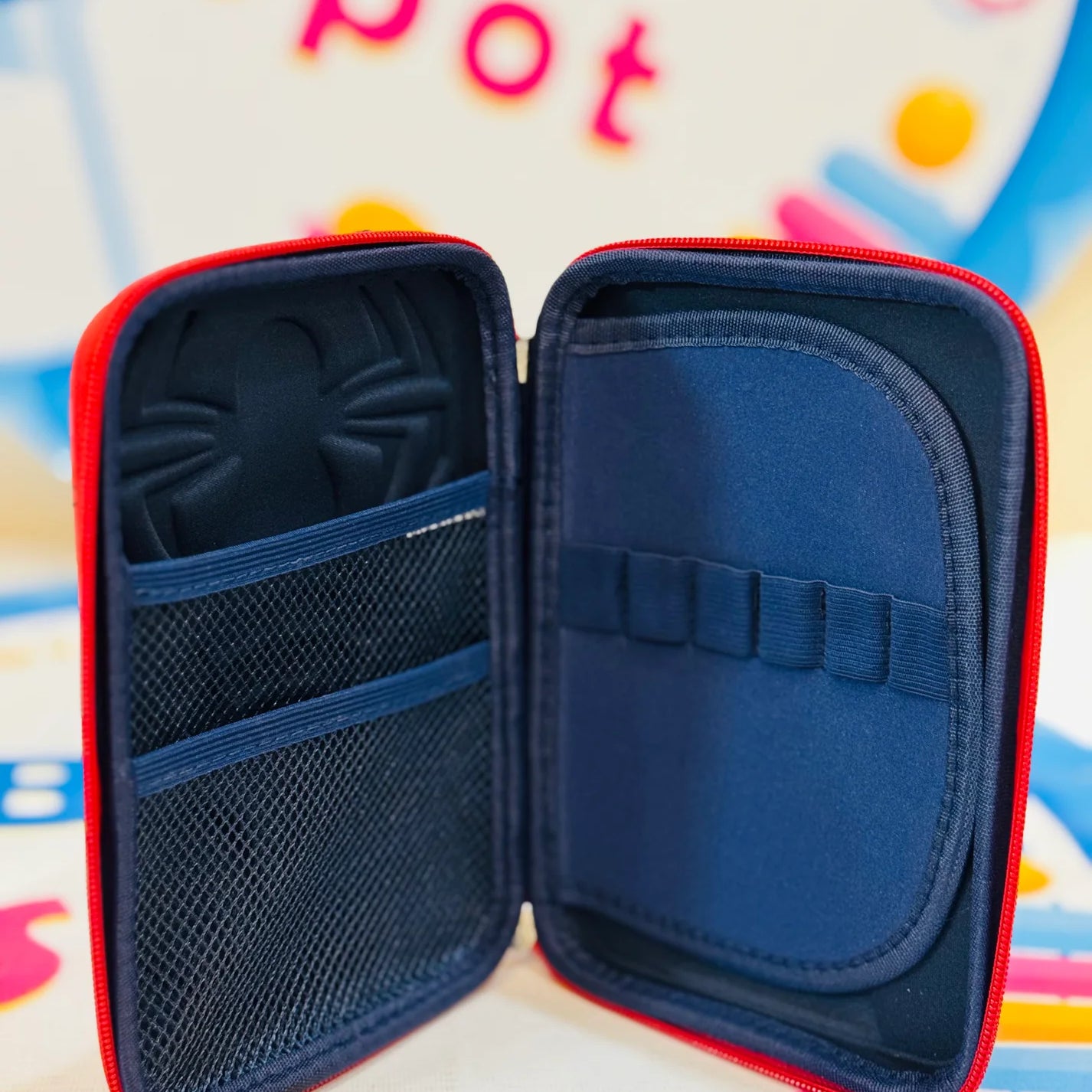 Spider man Pencil Case 3D Embossed On Fiber